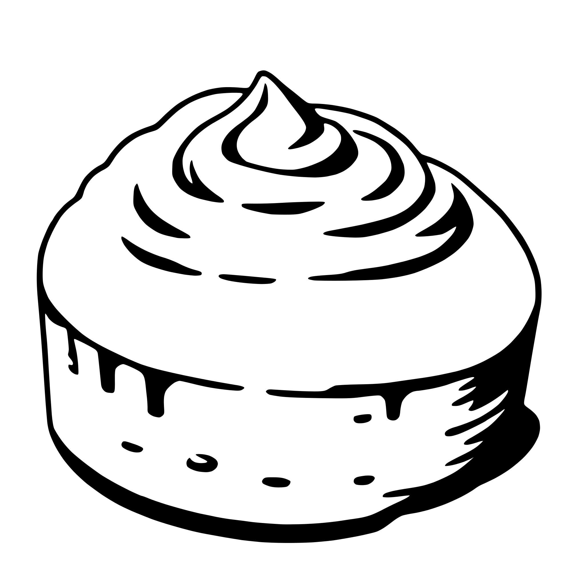 AI-generated SVG of a meringue