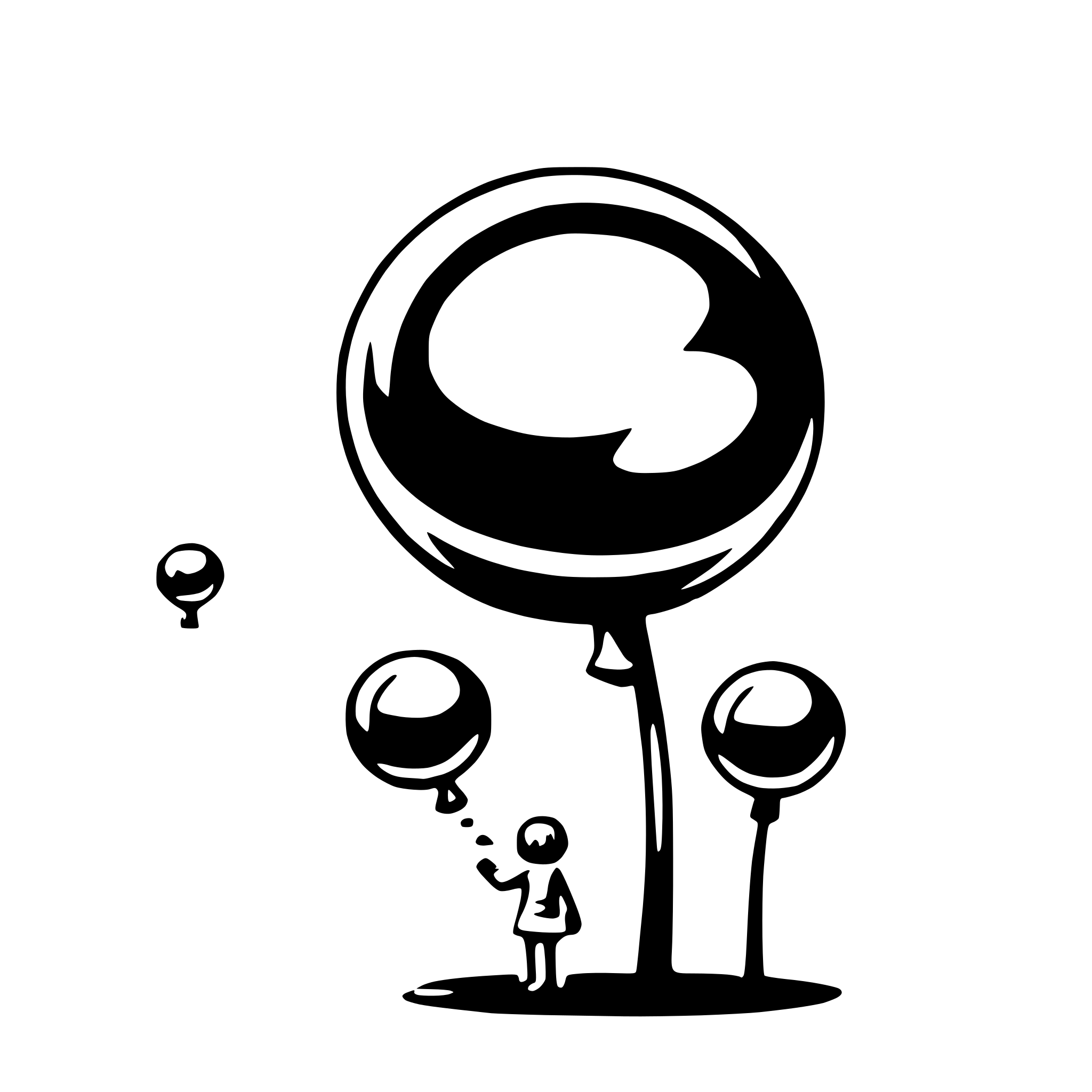 AI-generated SVG of a love dream bubbles