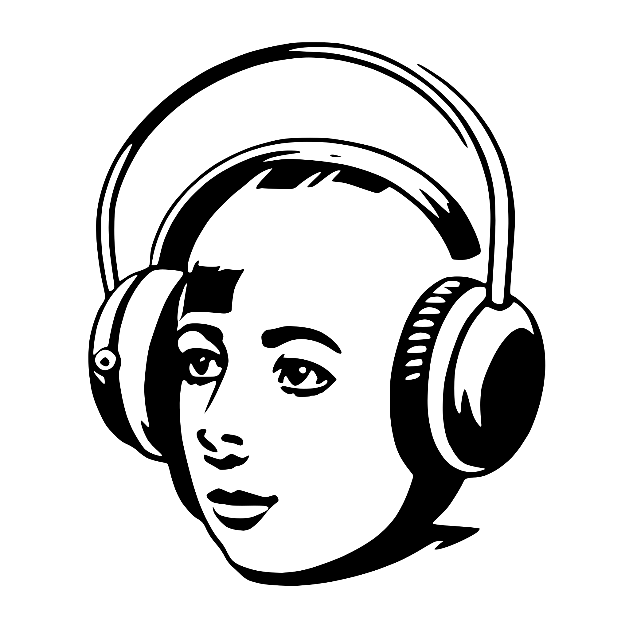 AI-generated SVG of 'earmuffs'