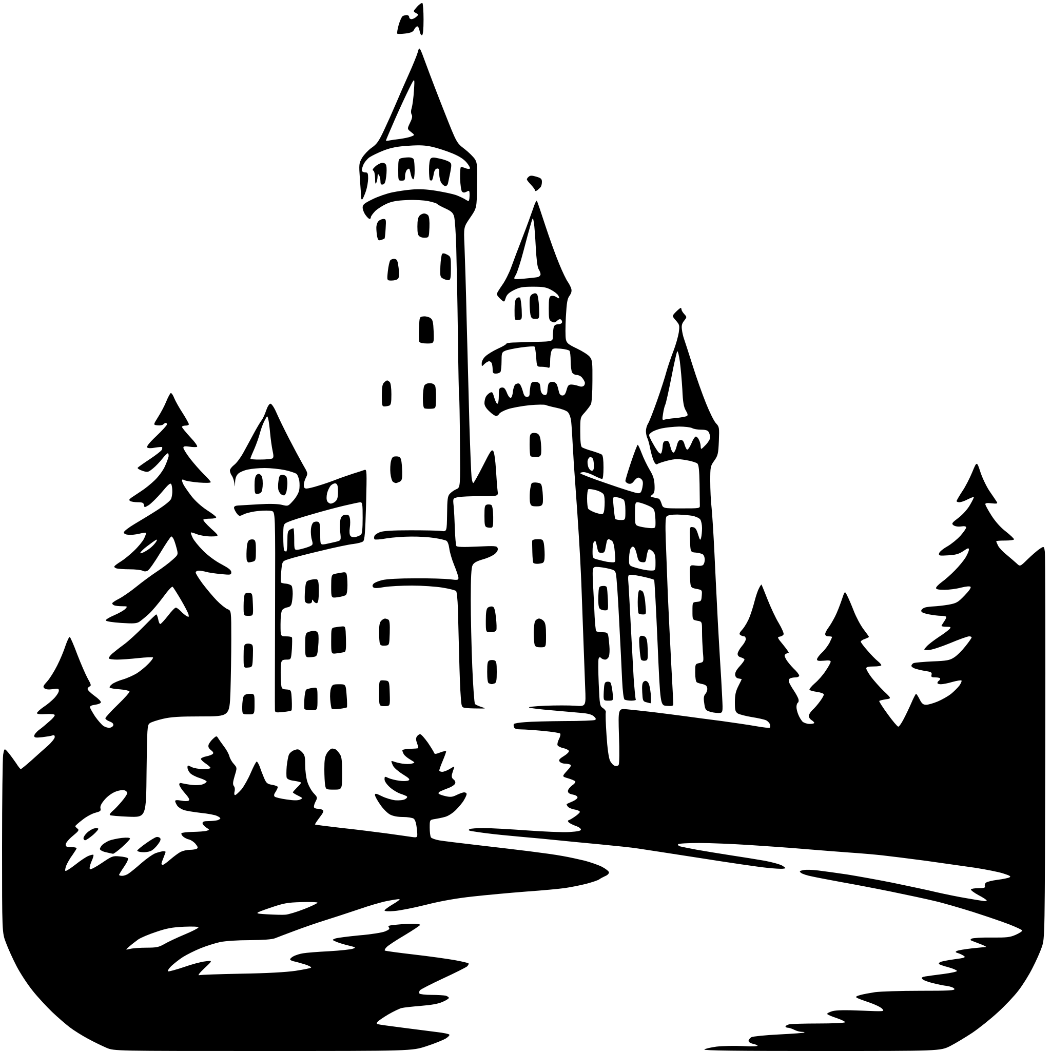 AI-generated SVG of 'neuschwanstein castle'