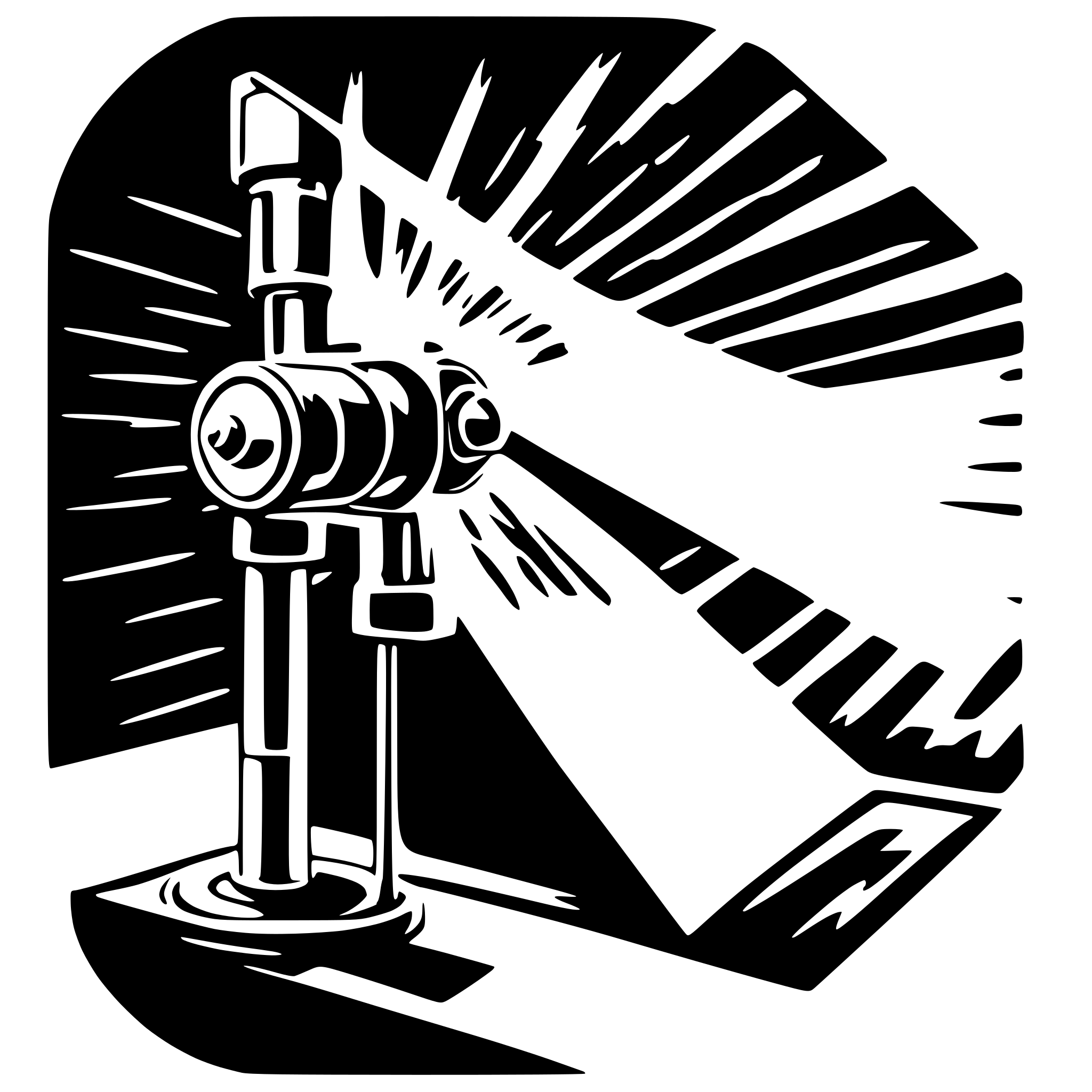 AI-generated SVG of a Laser beam producing a groove