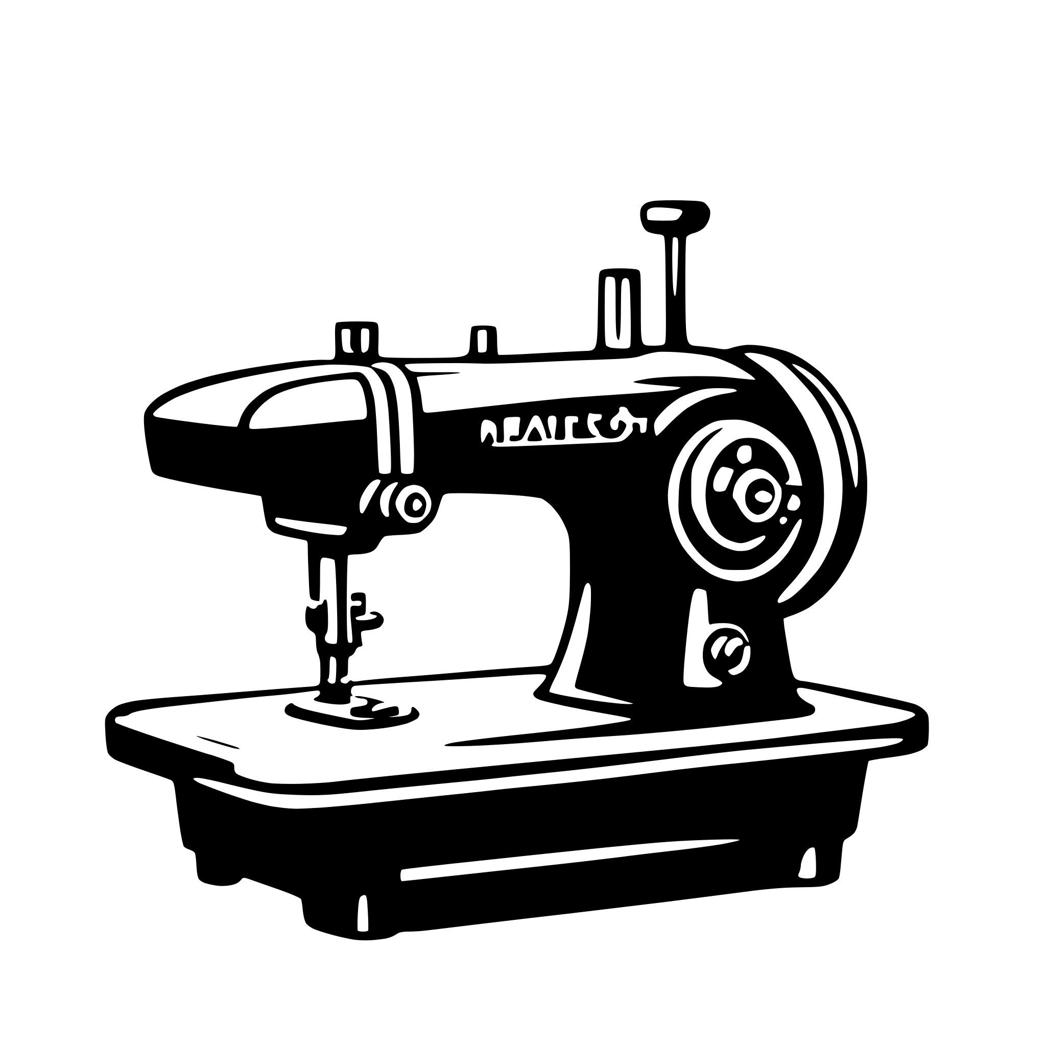 AI-generated SVG of 'sewing machine'