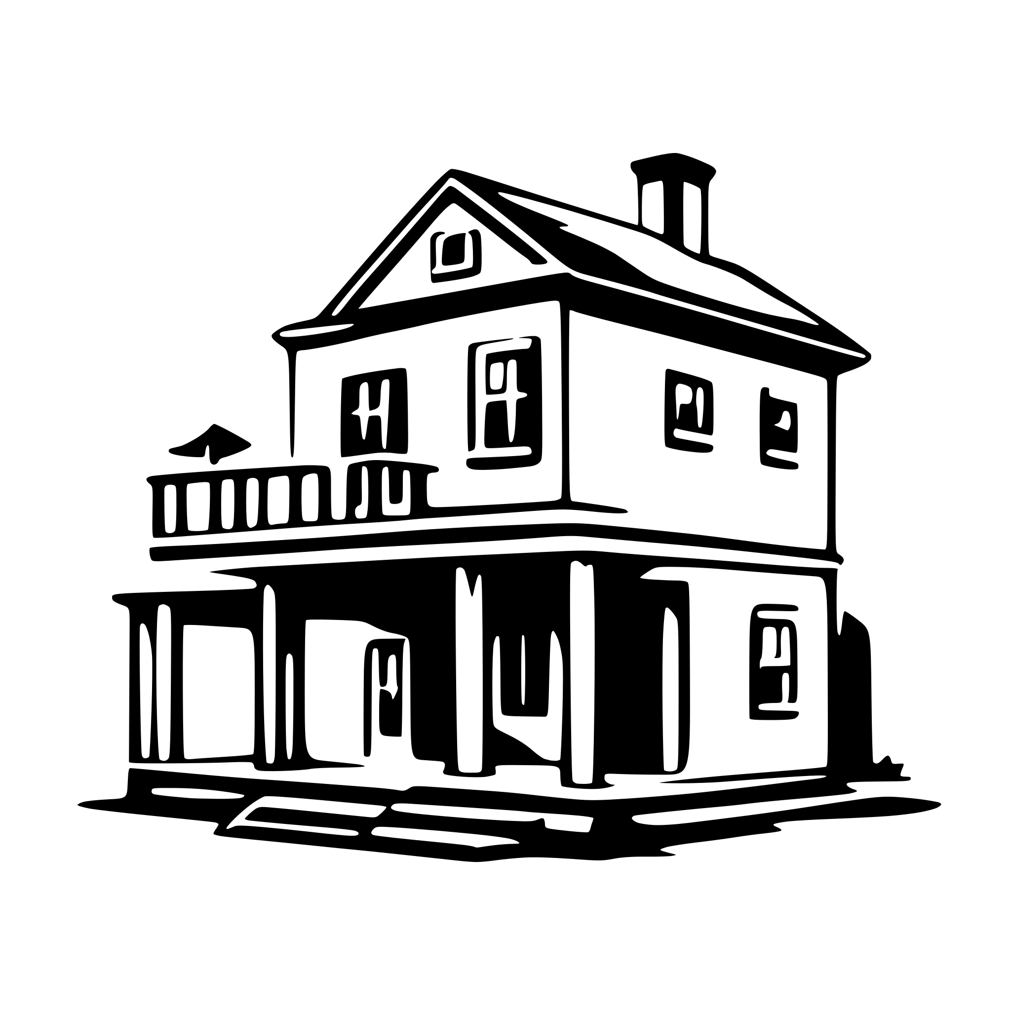 AI-generated SVG of a house construction