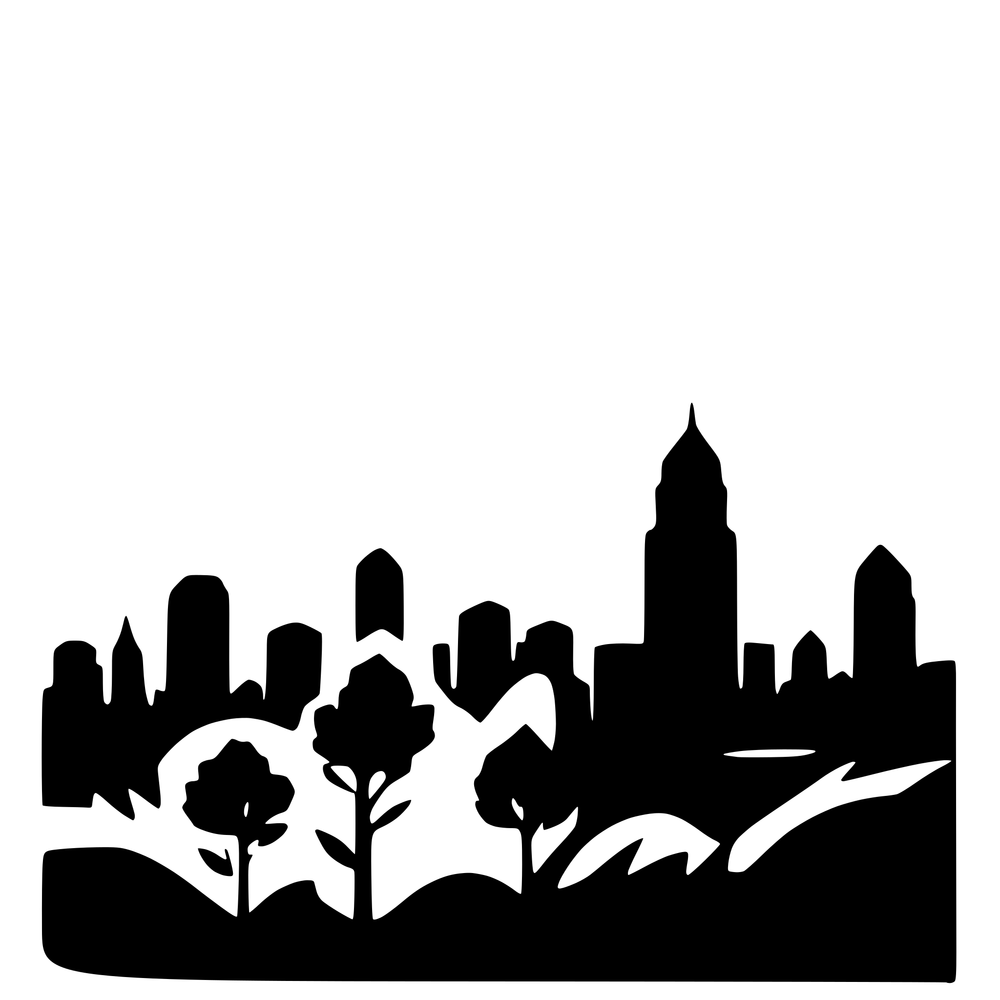 AI-generated SVG of a create silhouette of kansas city skyline
