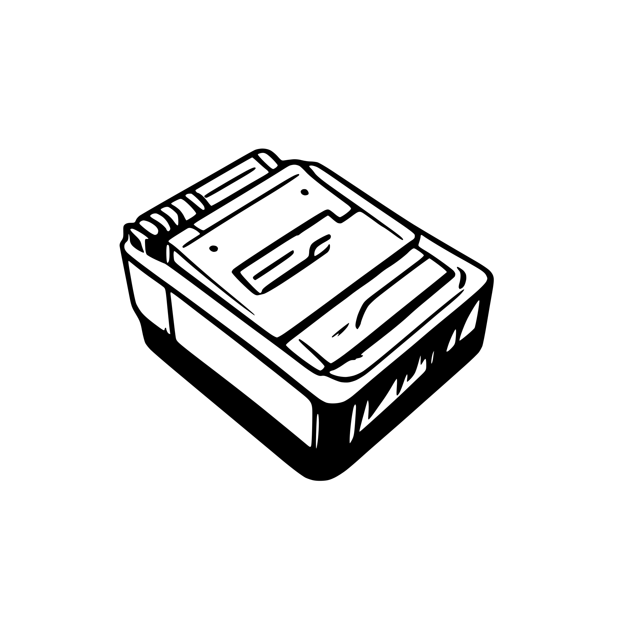 AI-generated SVG of 'ink cartridge blue'