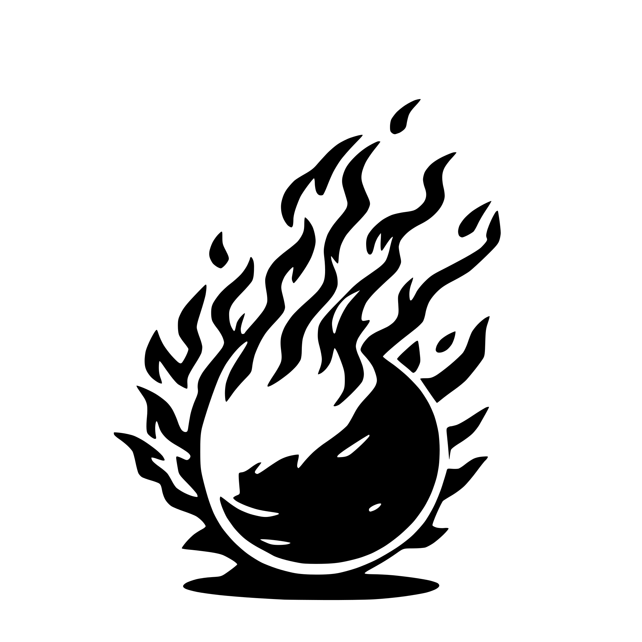AI-generated SVG of a fireball