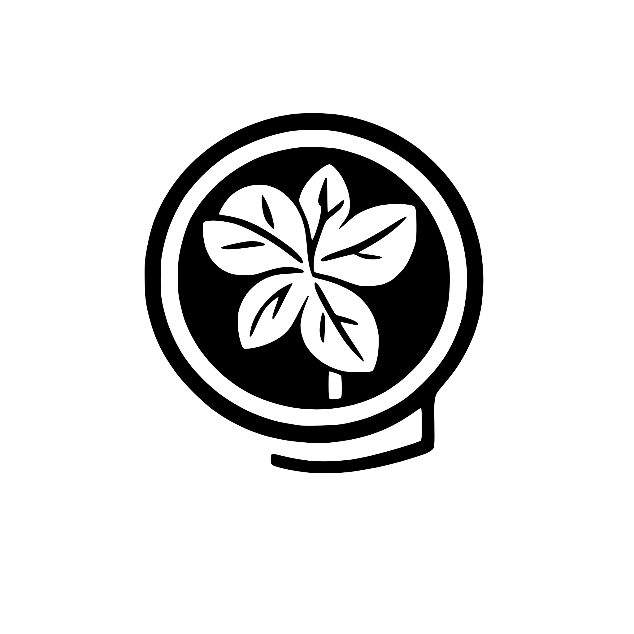 AI-generated SVG of a globe with leaf overlay