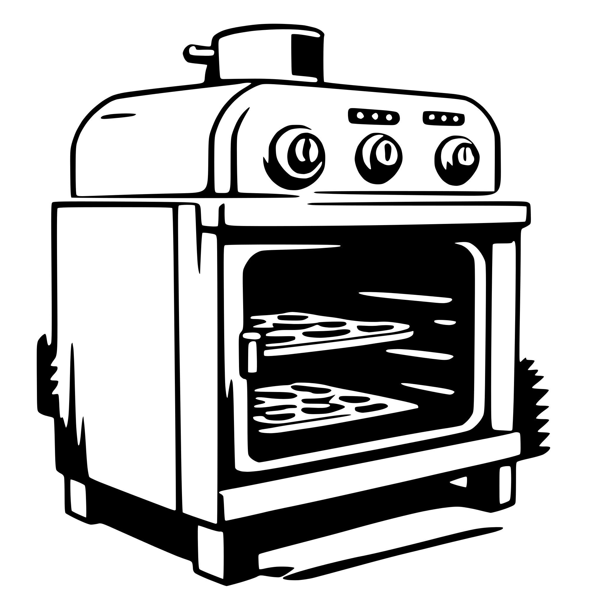 AI-generated SVG of 'oven'