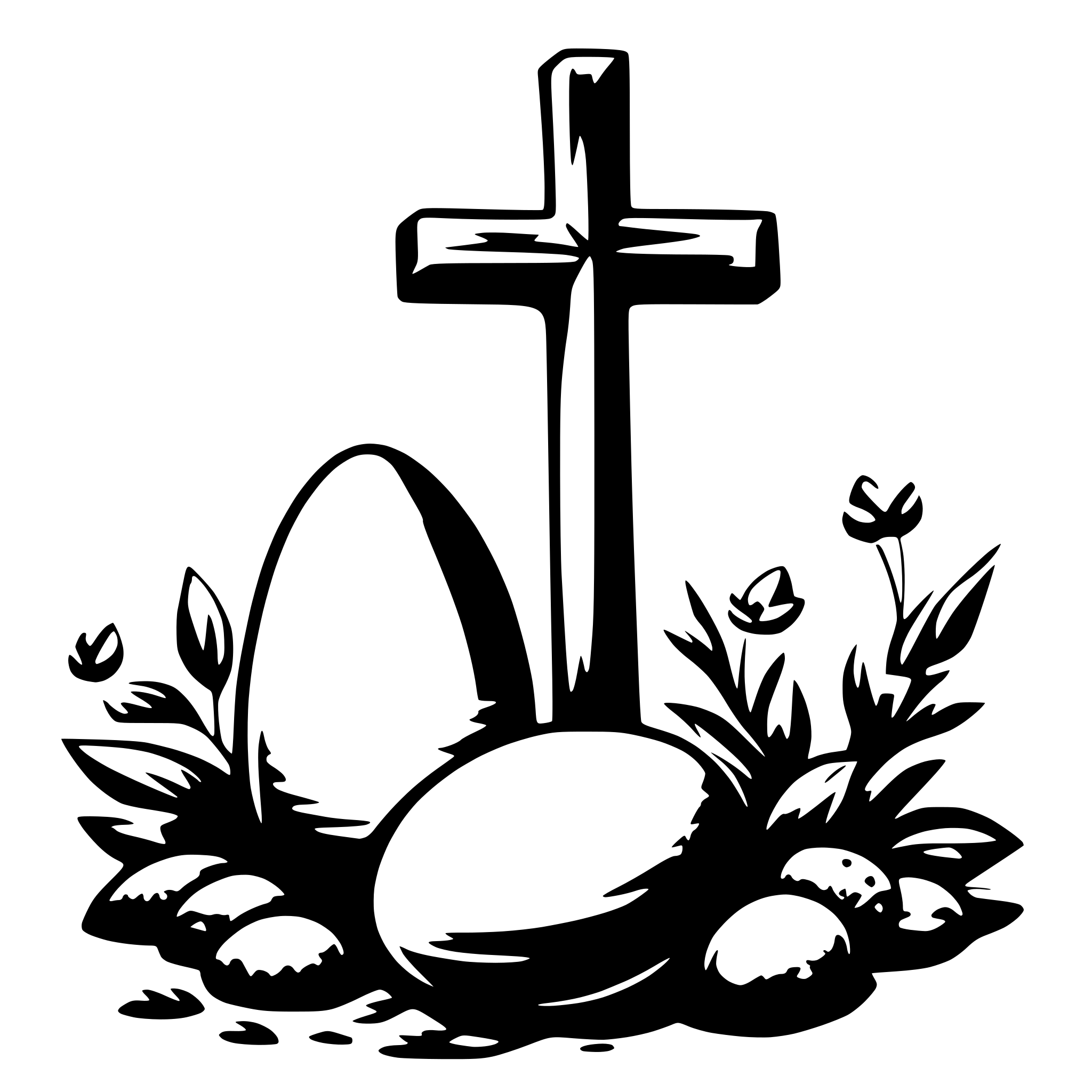 AI-generated SVG of a Easter, Christian