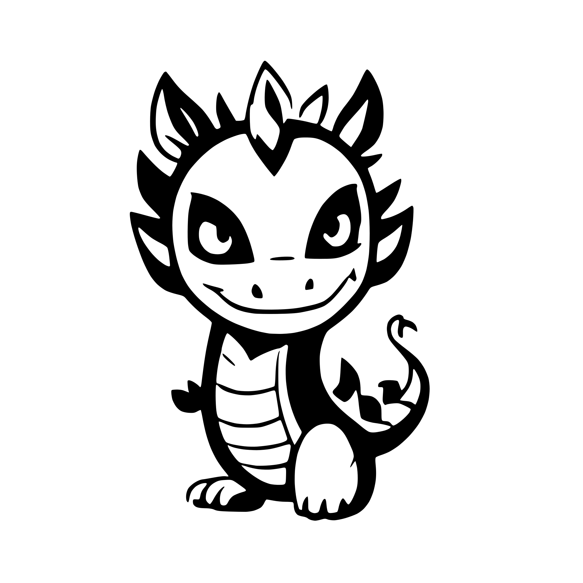 AI-generated SVG of 'cute traditional chinese dragon'
