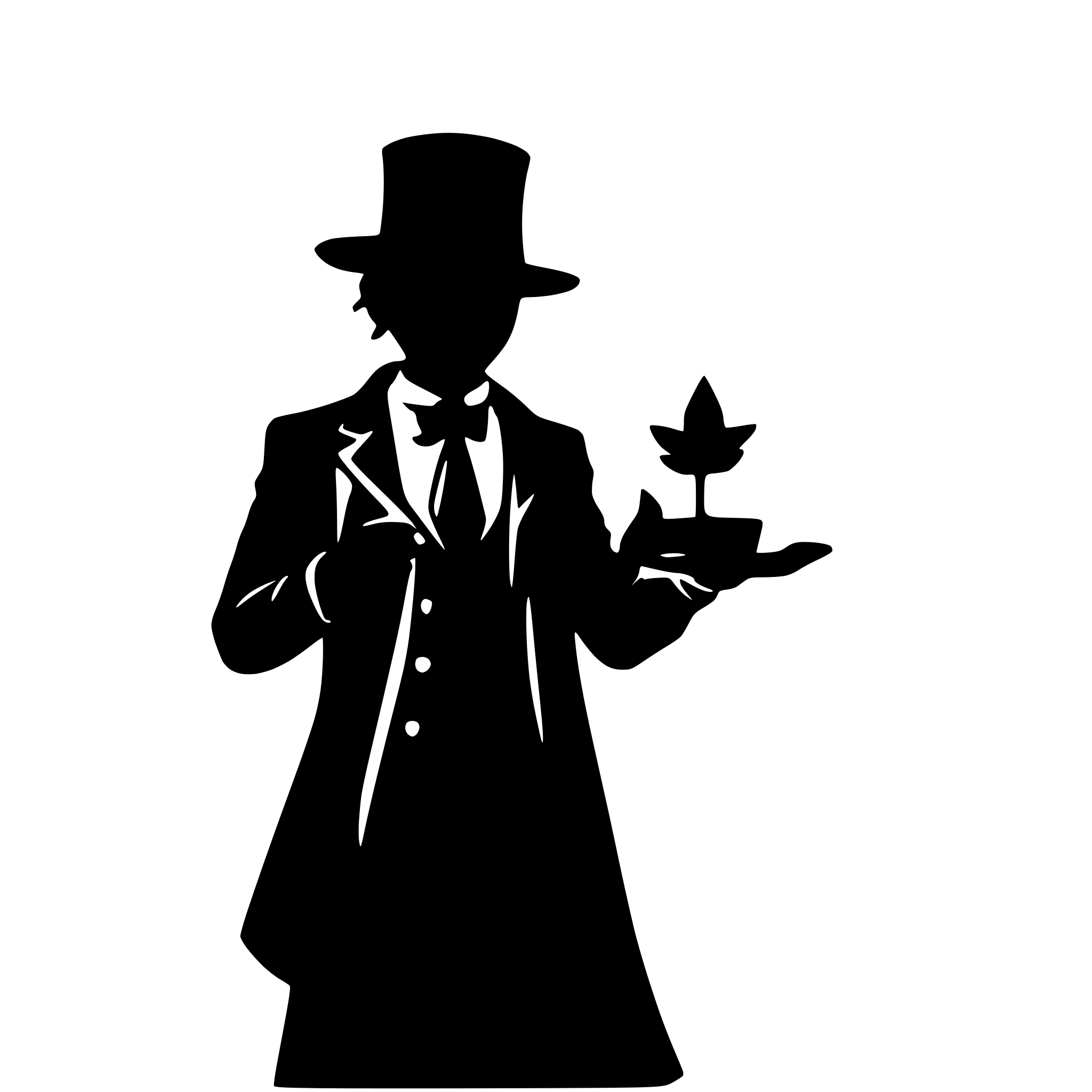 AI-generated SVG of a Magician with hat