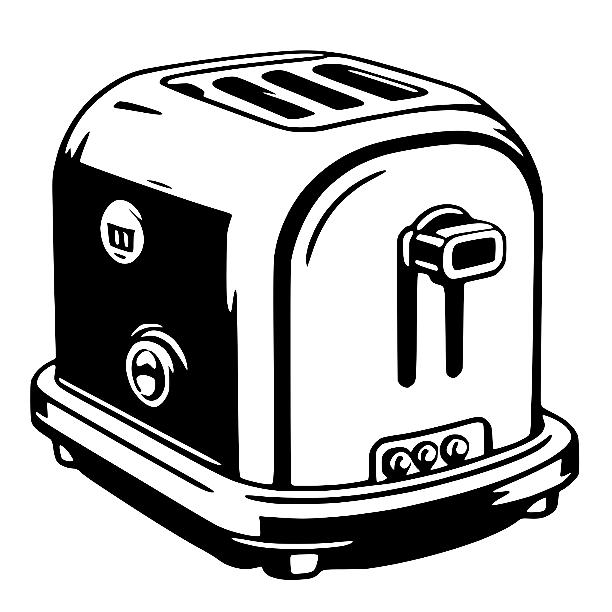 AI-generated SVG of a toaster