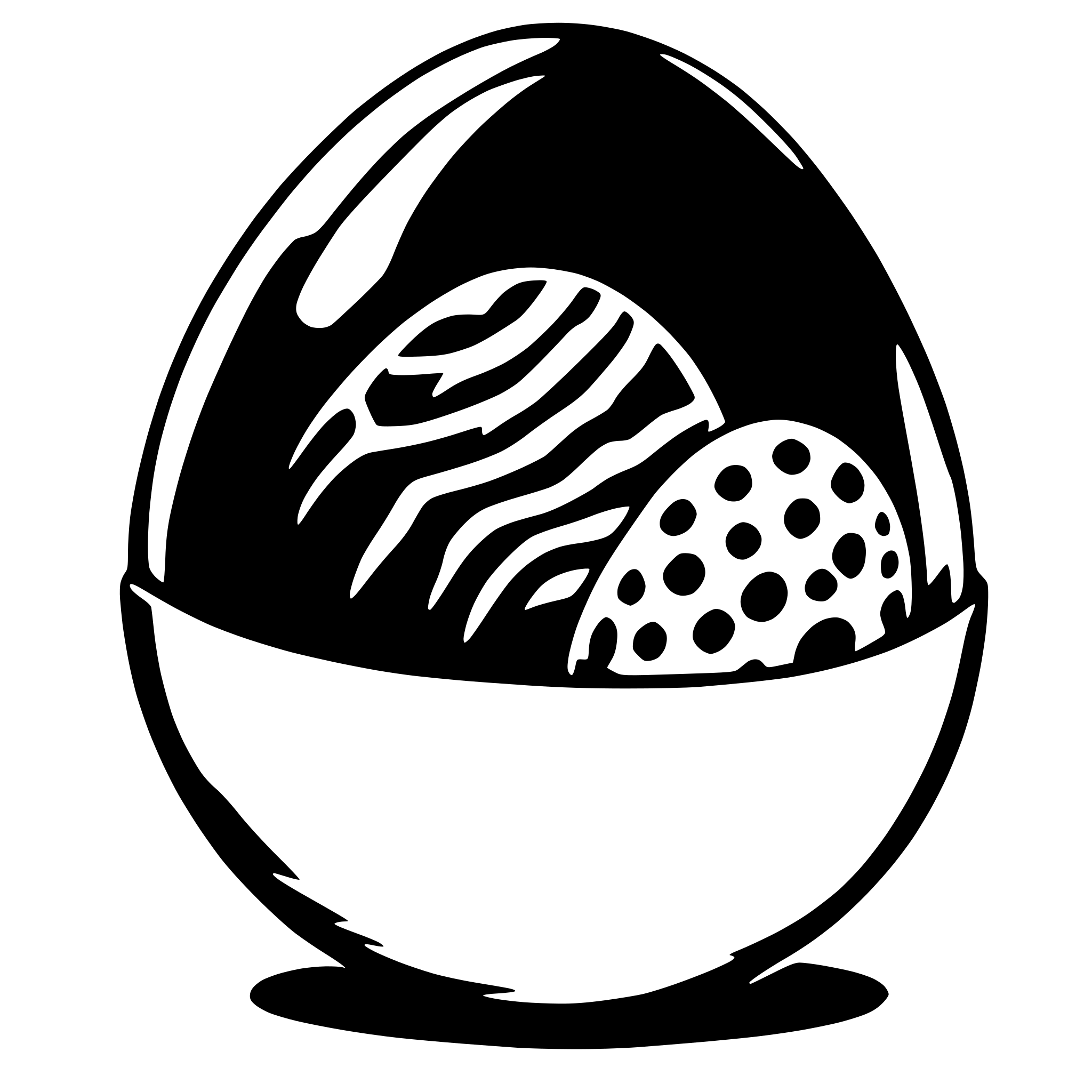 AI-generated SVG of a Easter egg