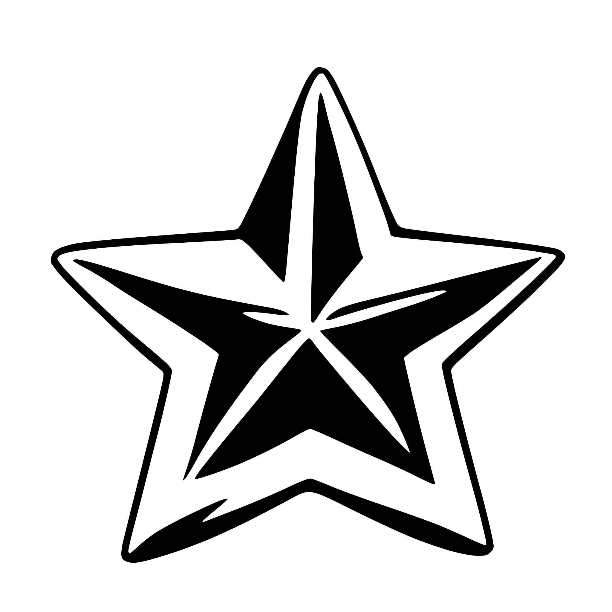 AI-generated SVG of 'blue star'