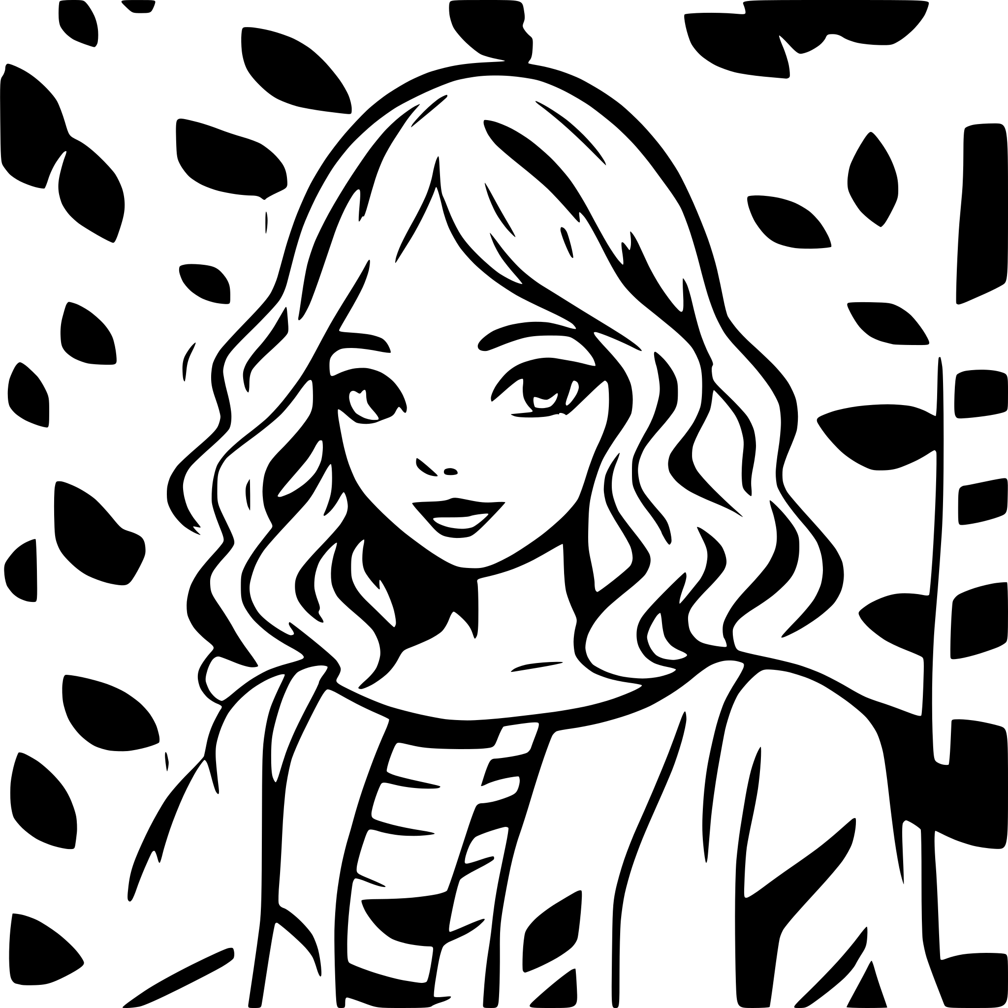 AI-generated SVG of 'wavy line art'
