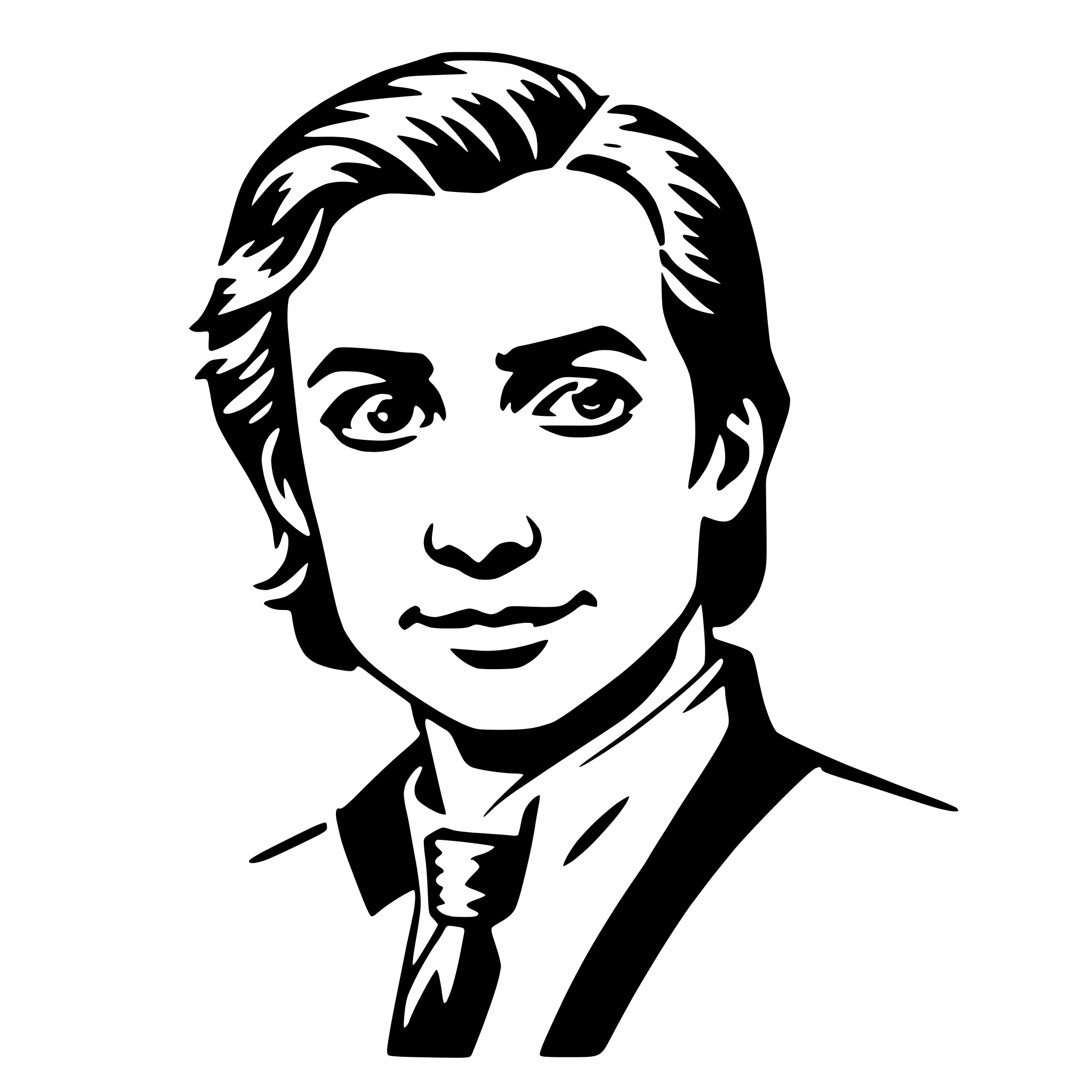 AI-generated SVG of a actor
