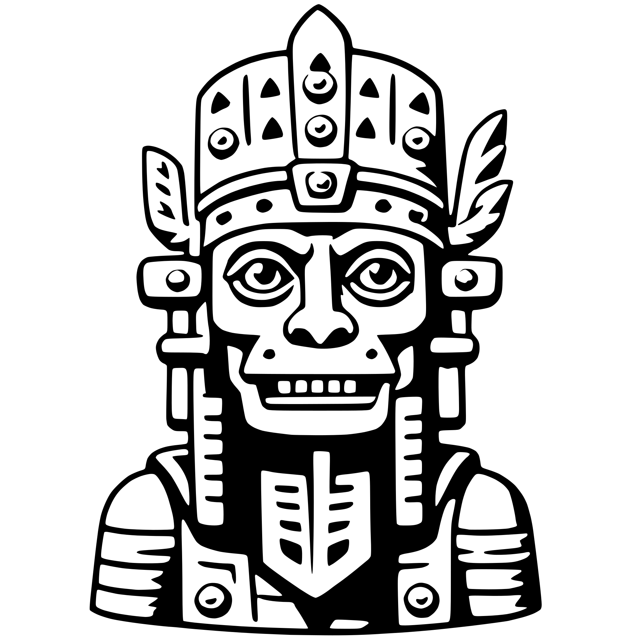 AI-generated SVG of a tlaloc