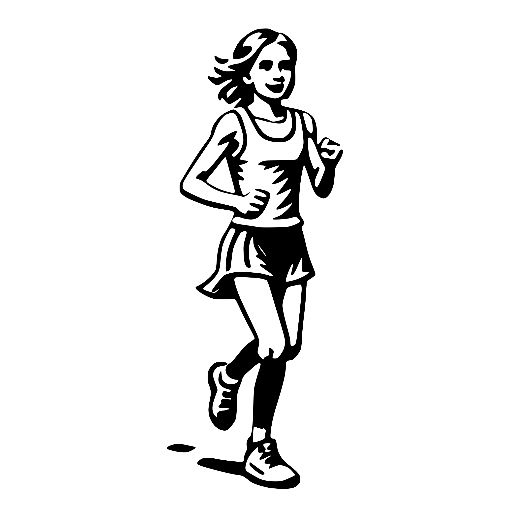 AI-generated SVG of 'running marathon'