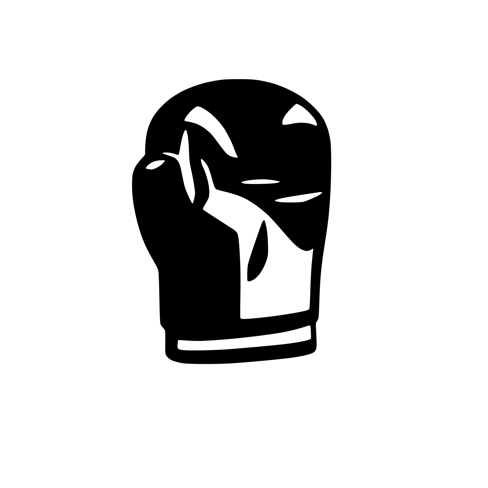 AI-generated SVG of a A very simple, small boxing glove icon
