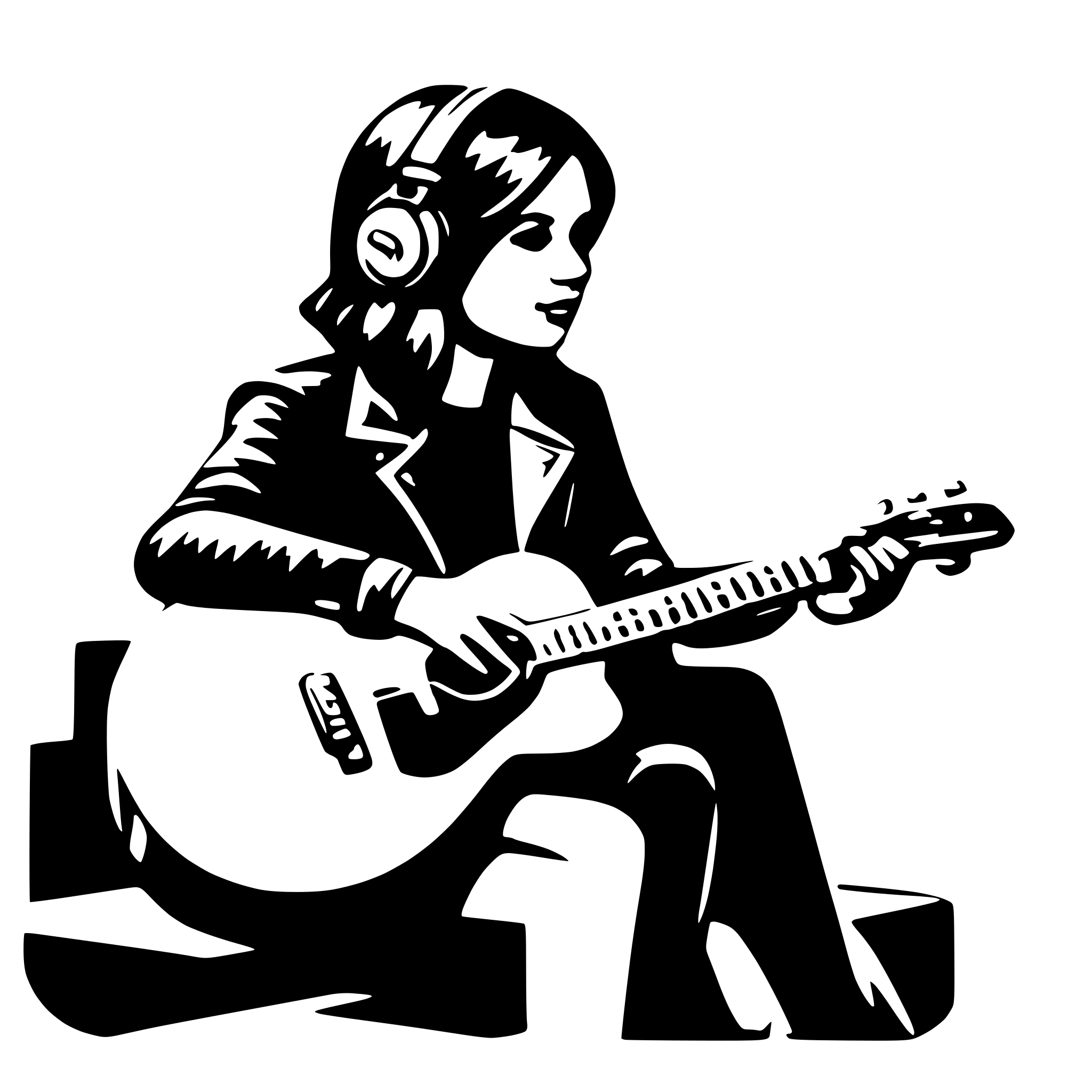 AI-generated SVG of a music