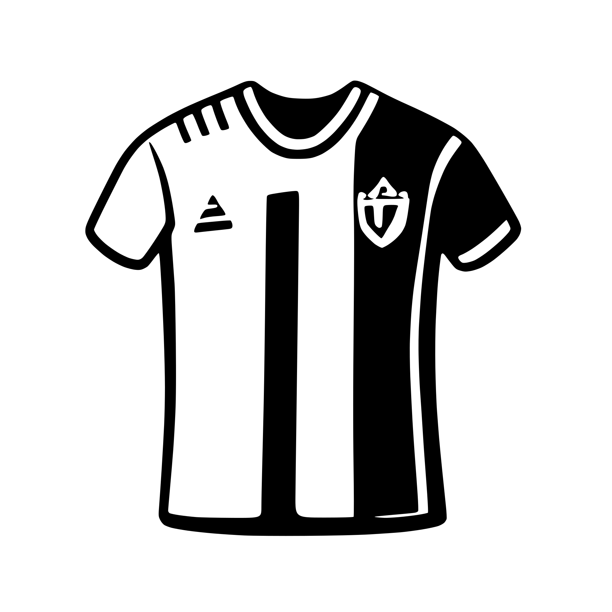 AI-generated SVG of a Football Jersey, stylish, minimalistic