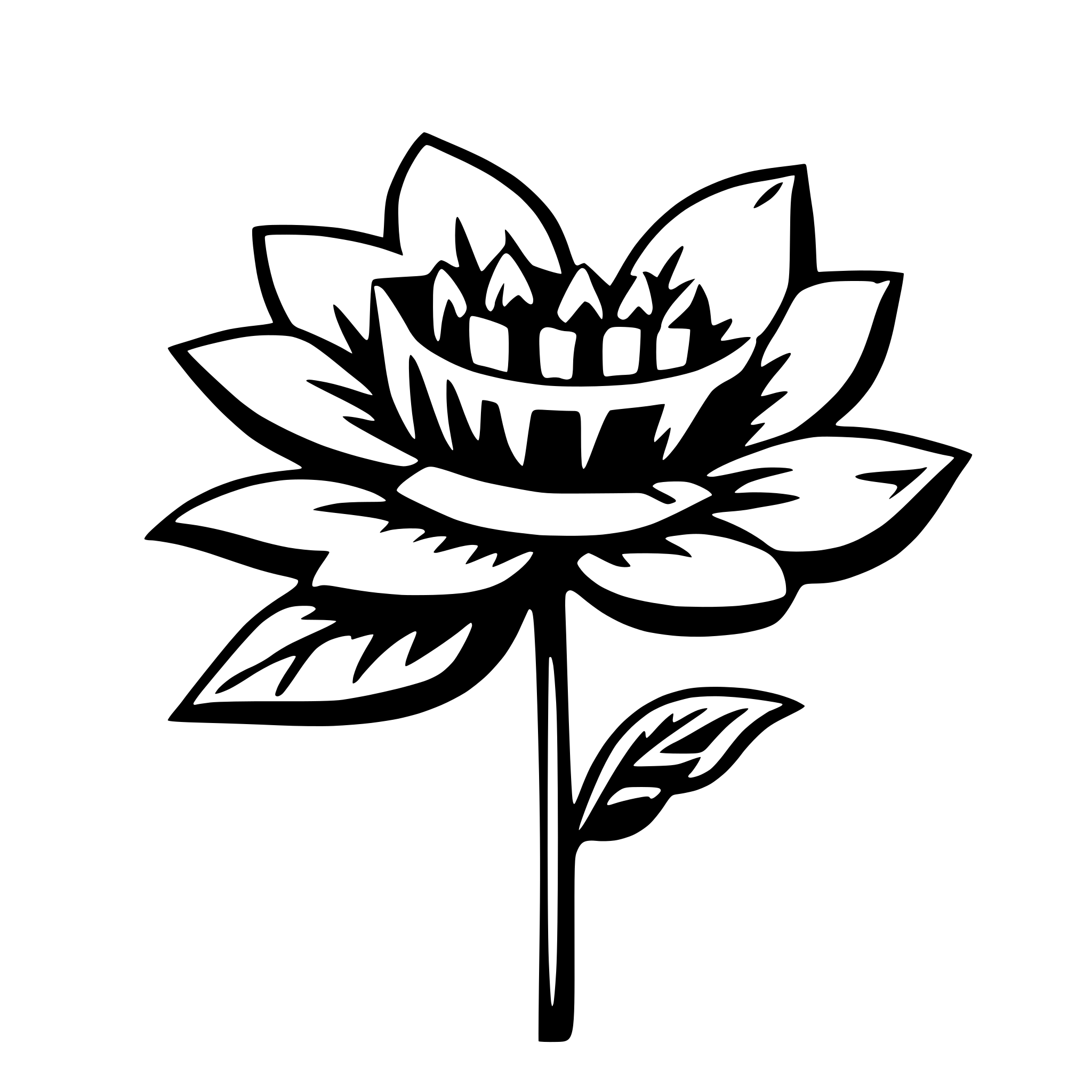 AI-generated SVG of a flower