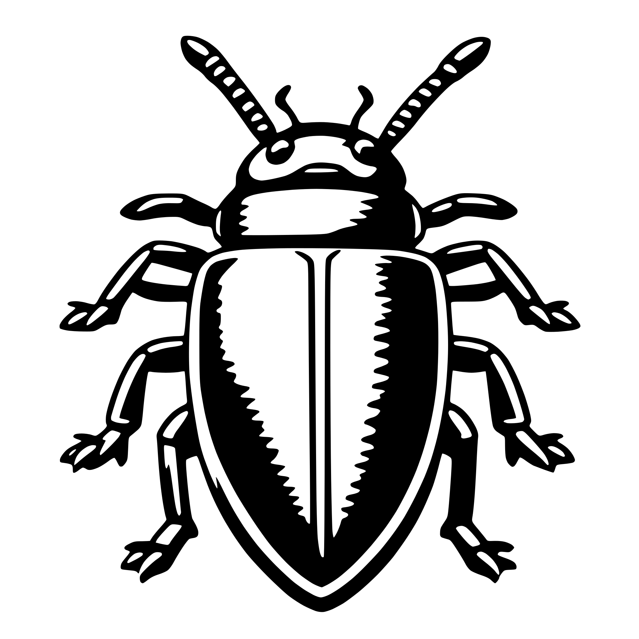 AI-generated SVG of a beetle