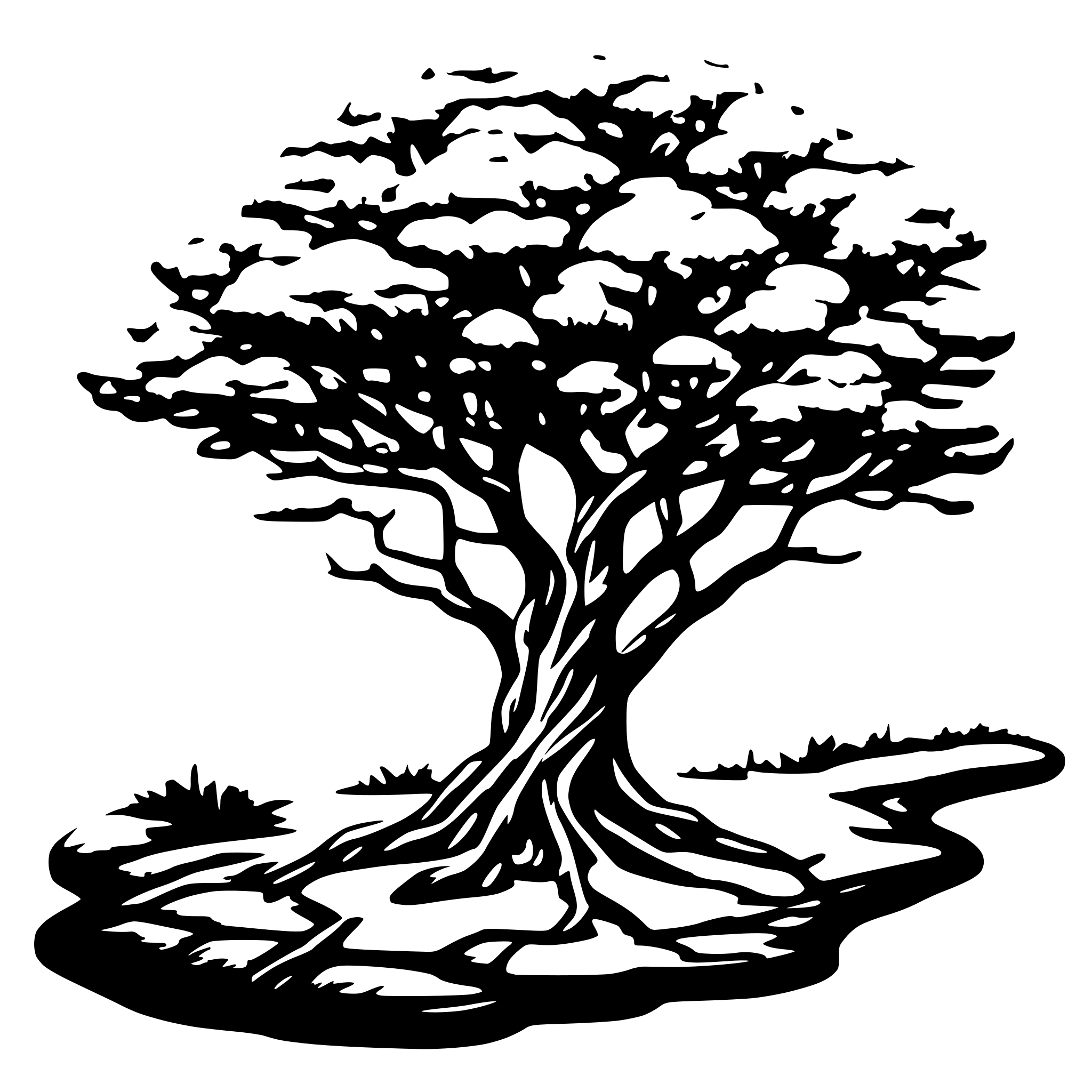 AI-generated SVG of a Baum