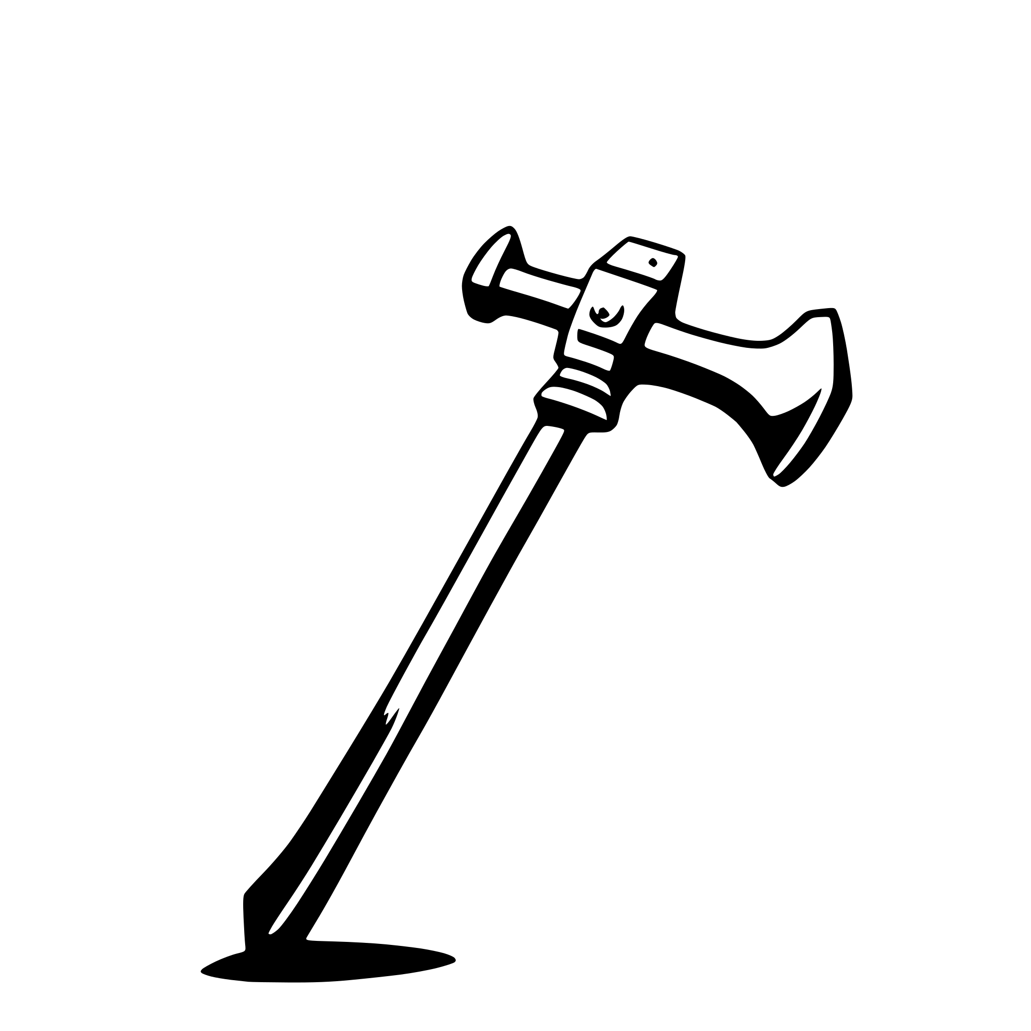 AI-generated SVG of 'war hammer'