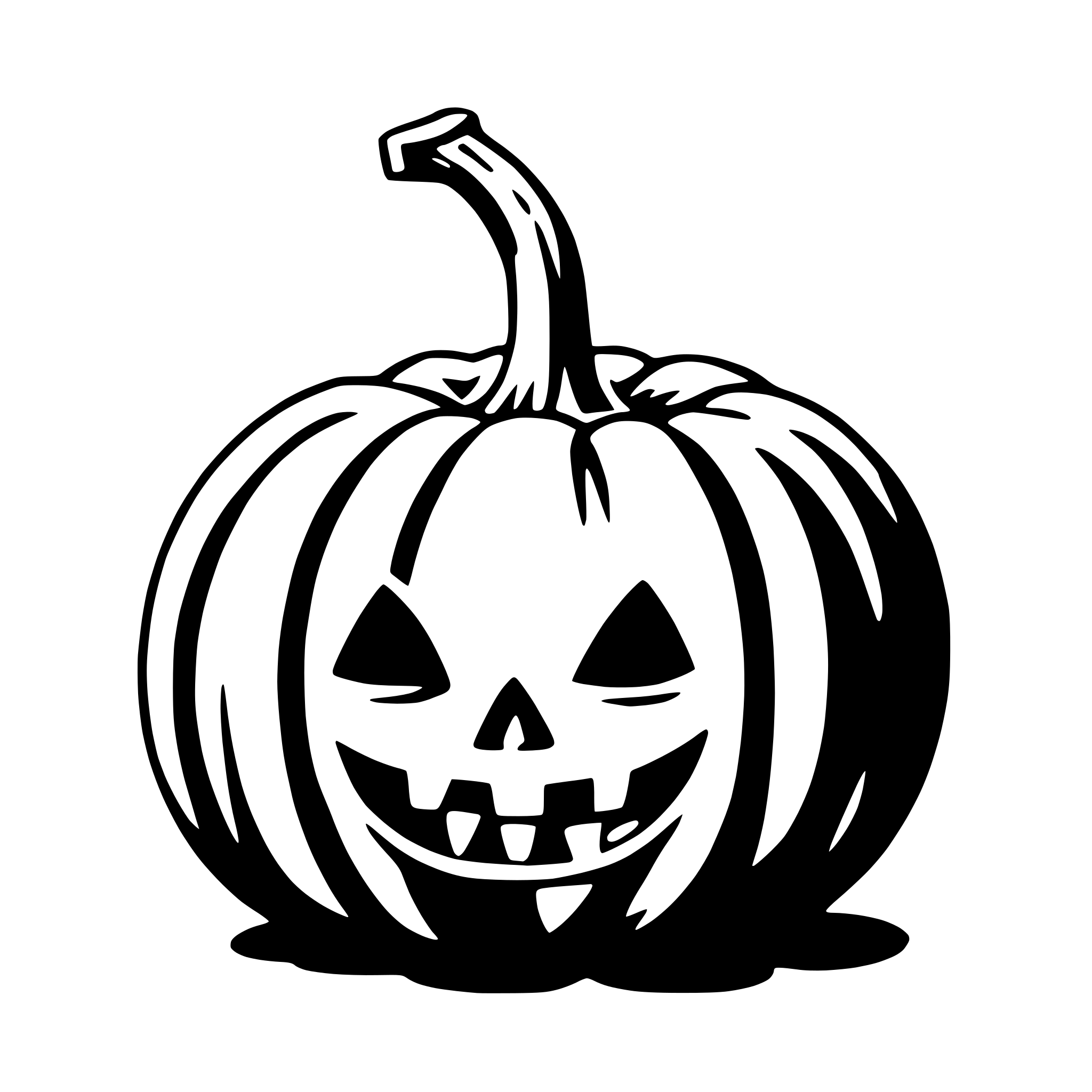 AI-generated SVG of 'halloween pumpkin'