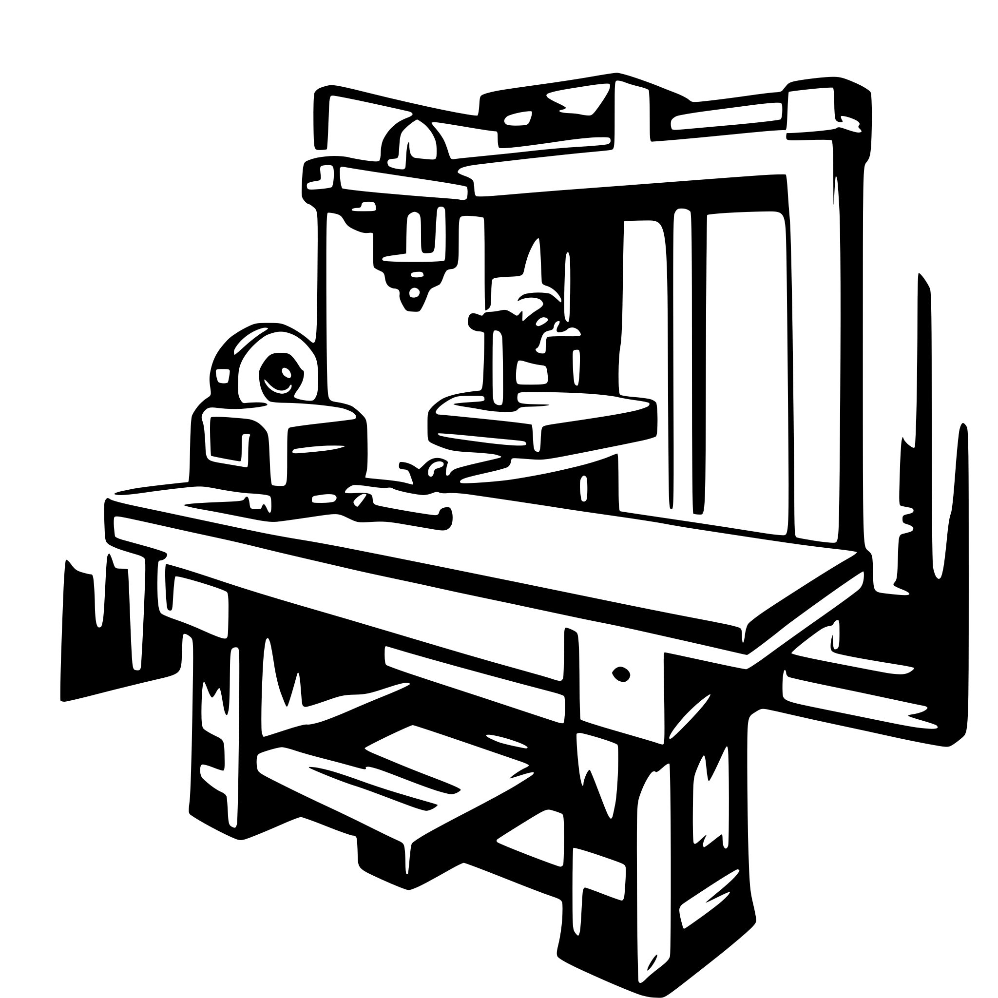 AI-generated SVG of a woodshop