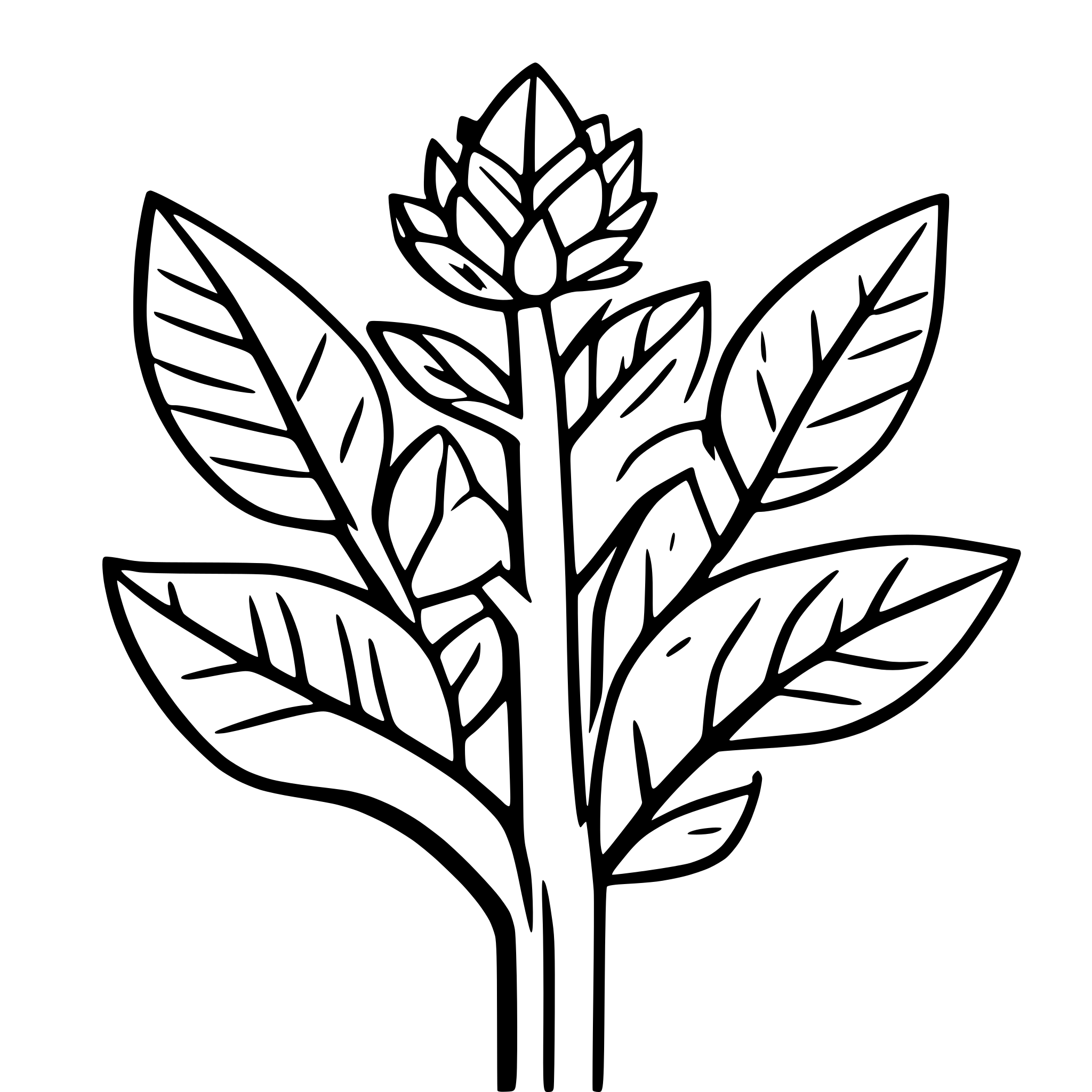 AI-generated SVG of 'bush with thorns'