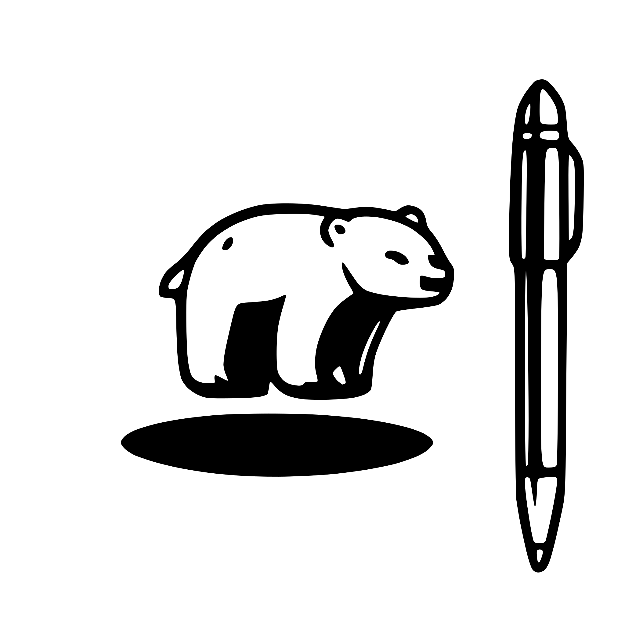 AI-generated SVG of a polar bear logo PROJECt planner
