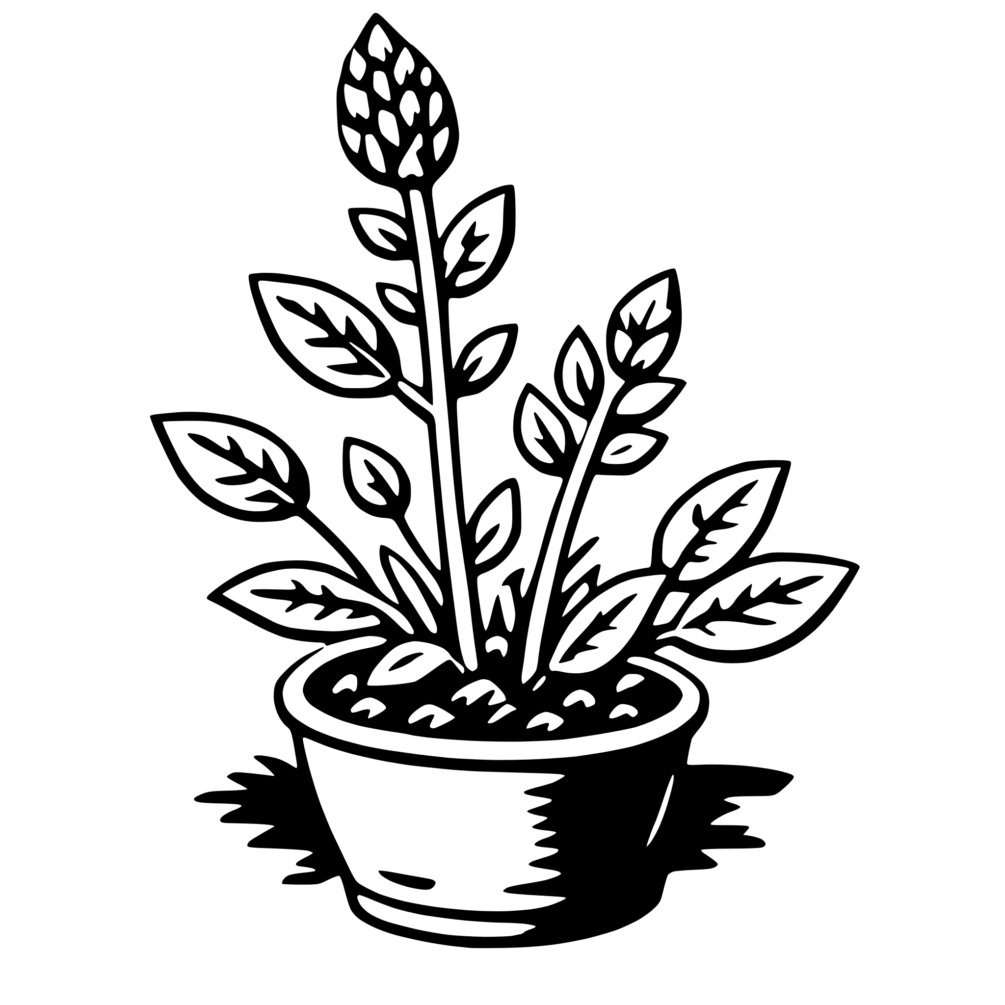 AI-generated SVG of a thyme