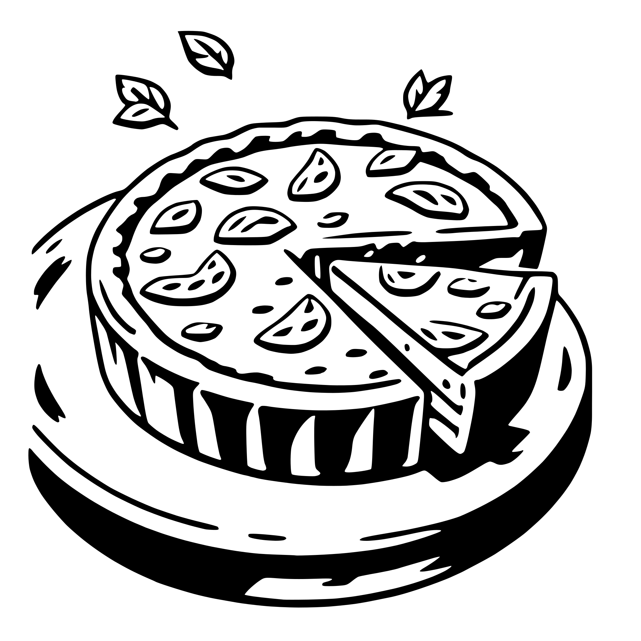 AI-generated SVG of 'quiche'