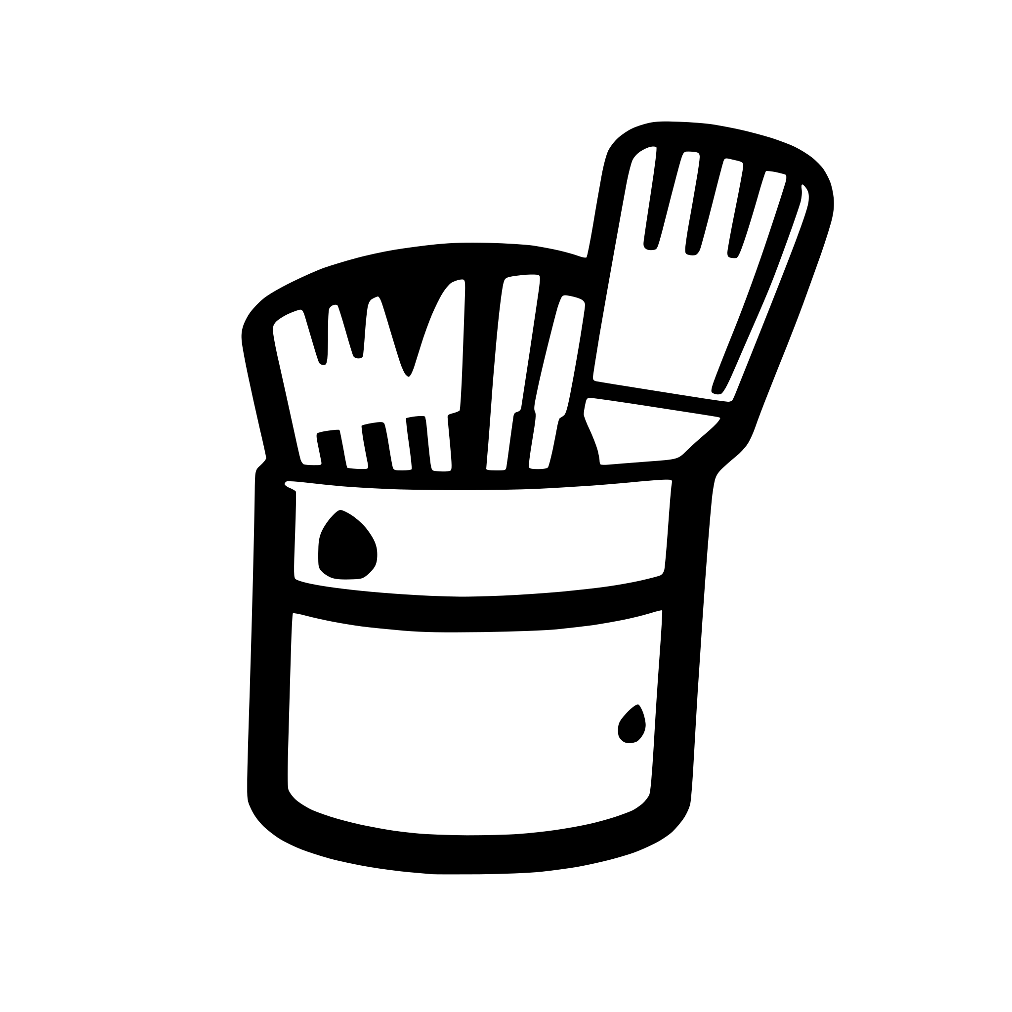 AI-generated SVG of 'paint palette with brushes'