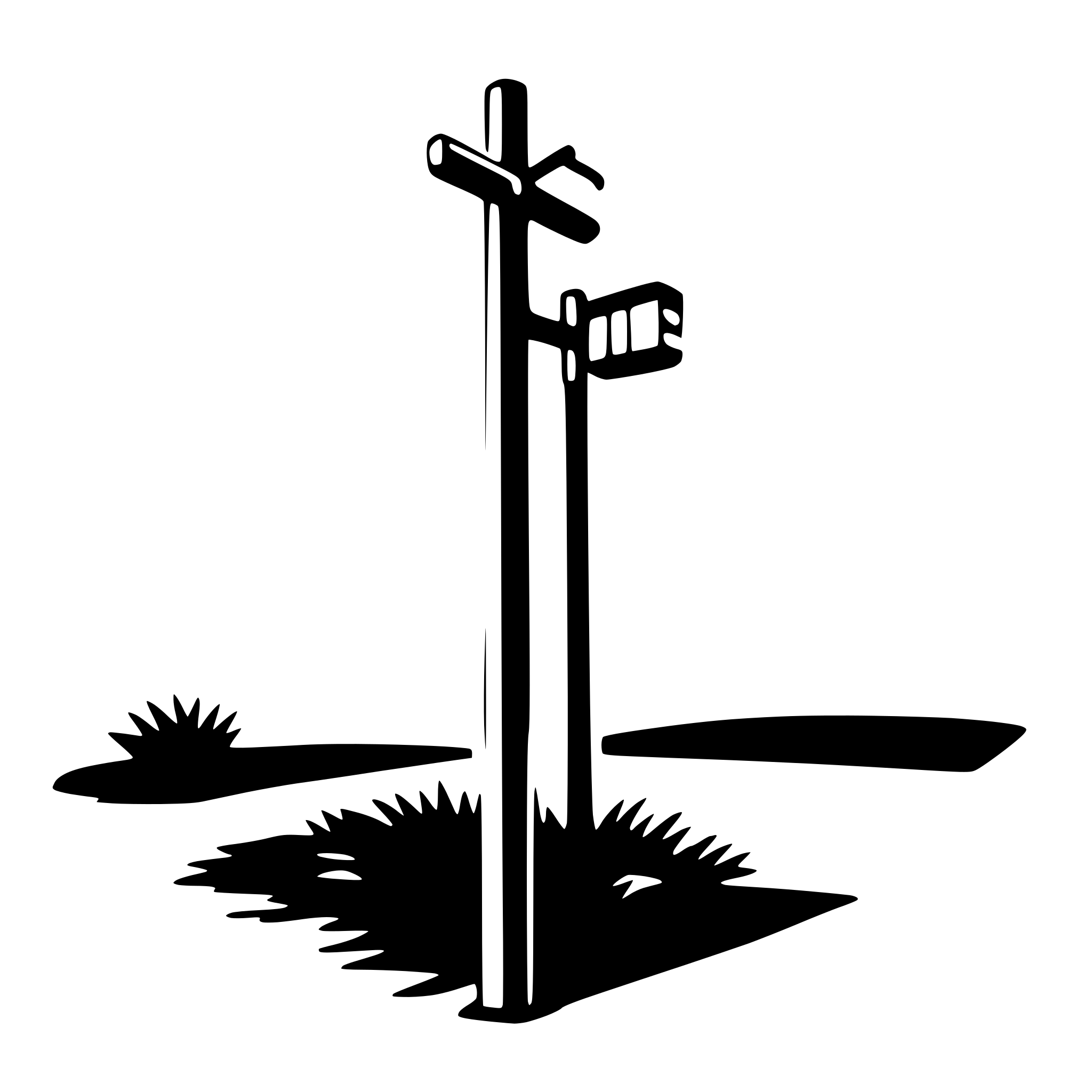 AI-generated SVG of a pole
