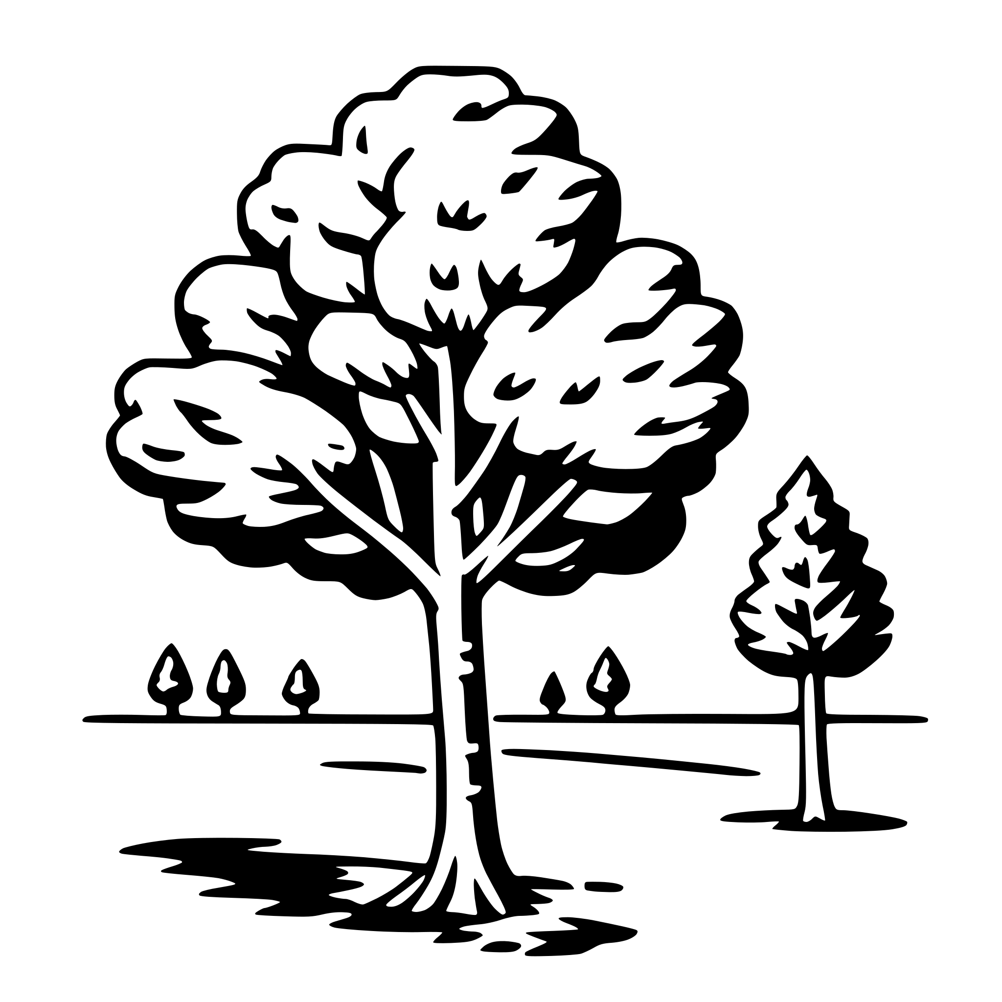 AI-generated SVG of 'poplar tree'