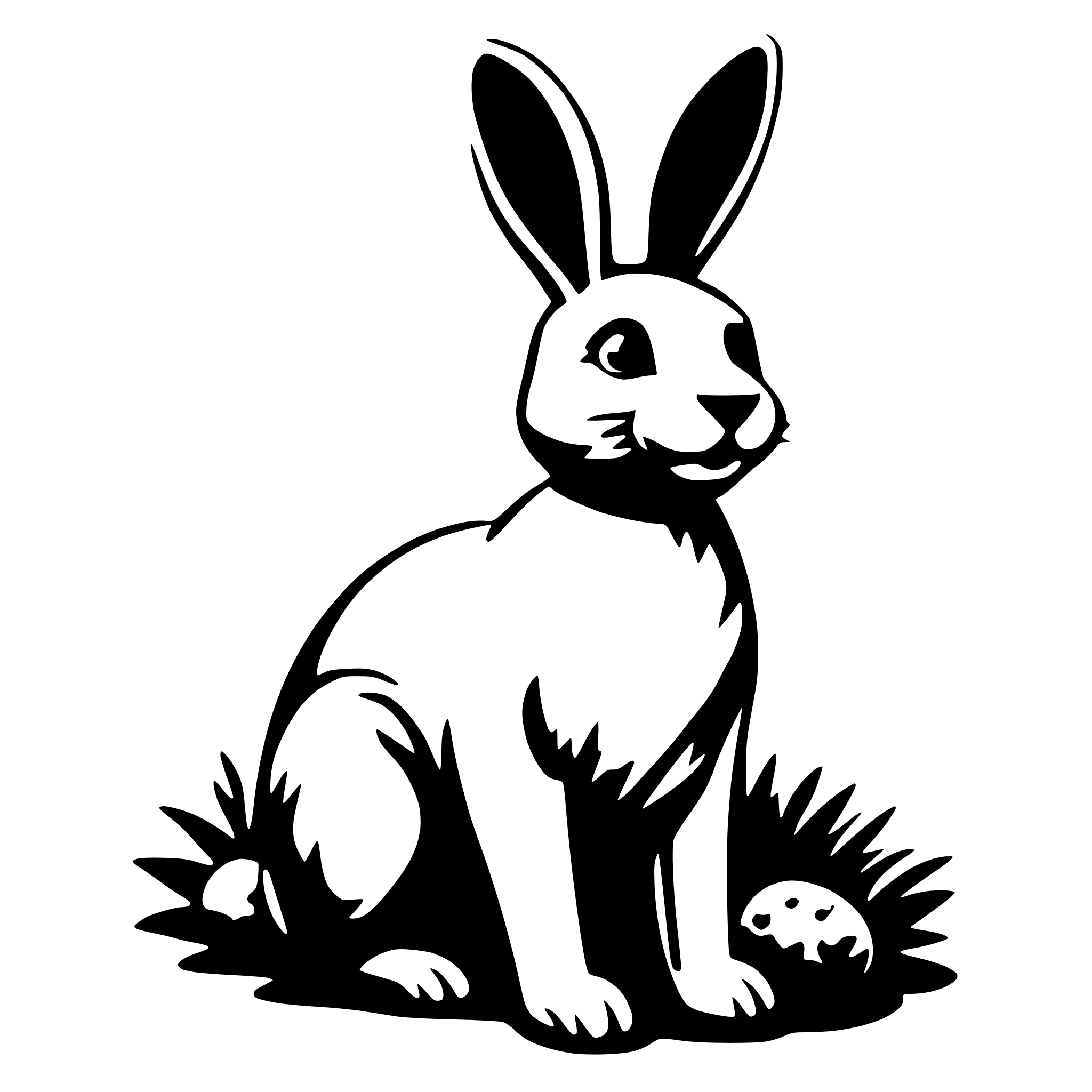 AI-generated SVG of 'Easter bunny'