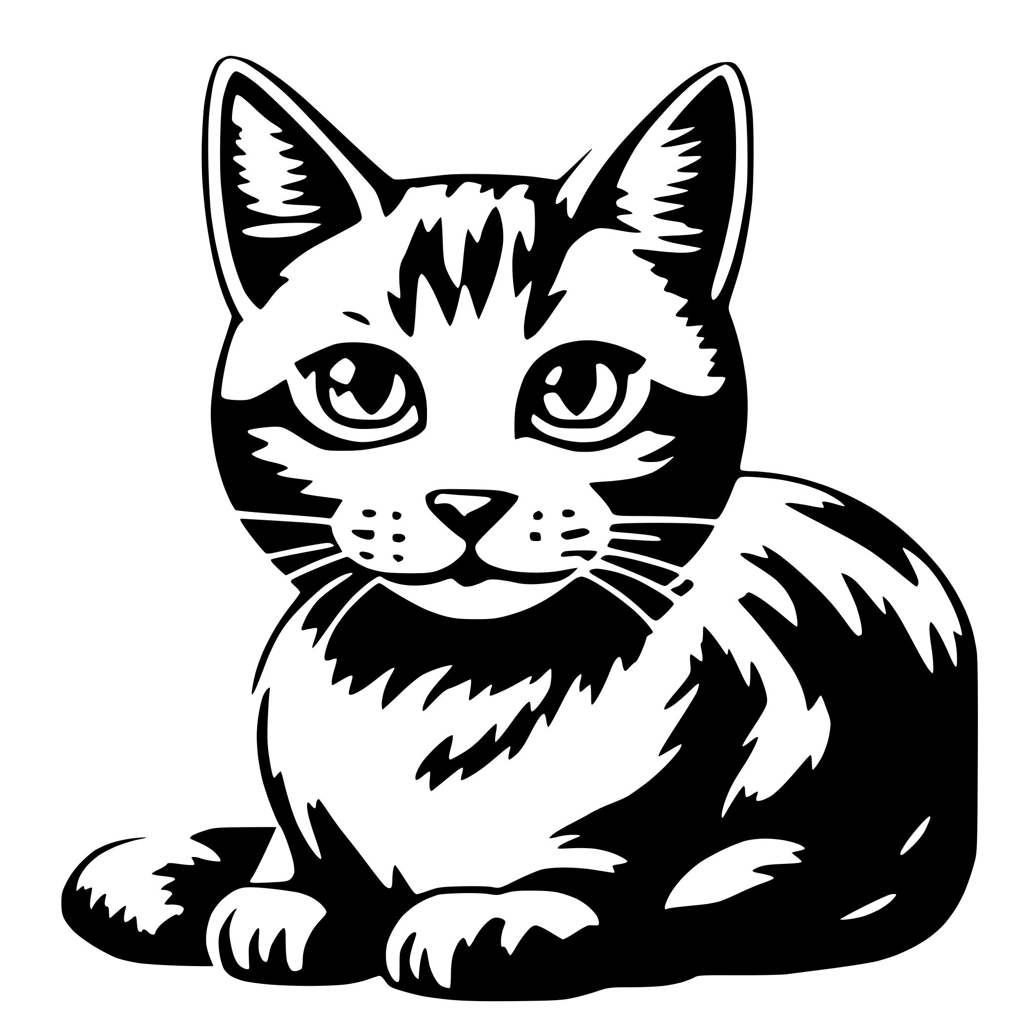 AI-generated SVG of a cat