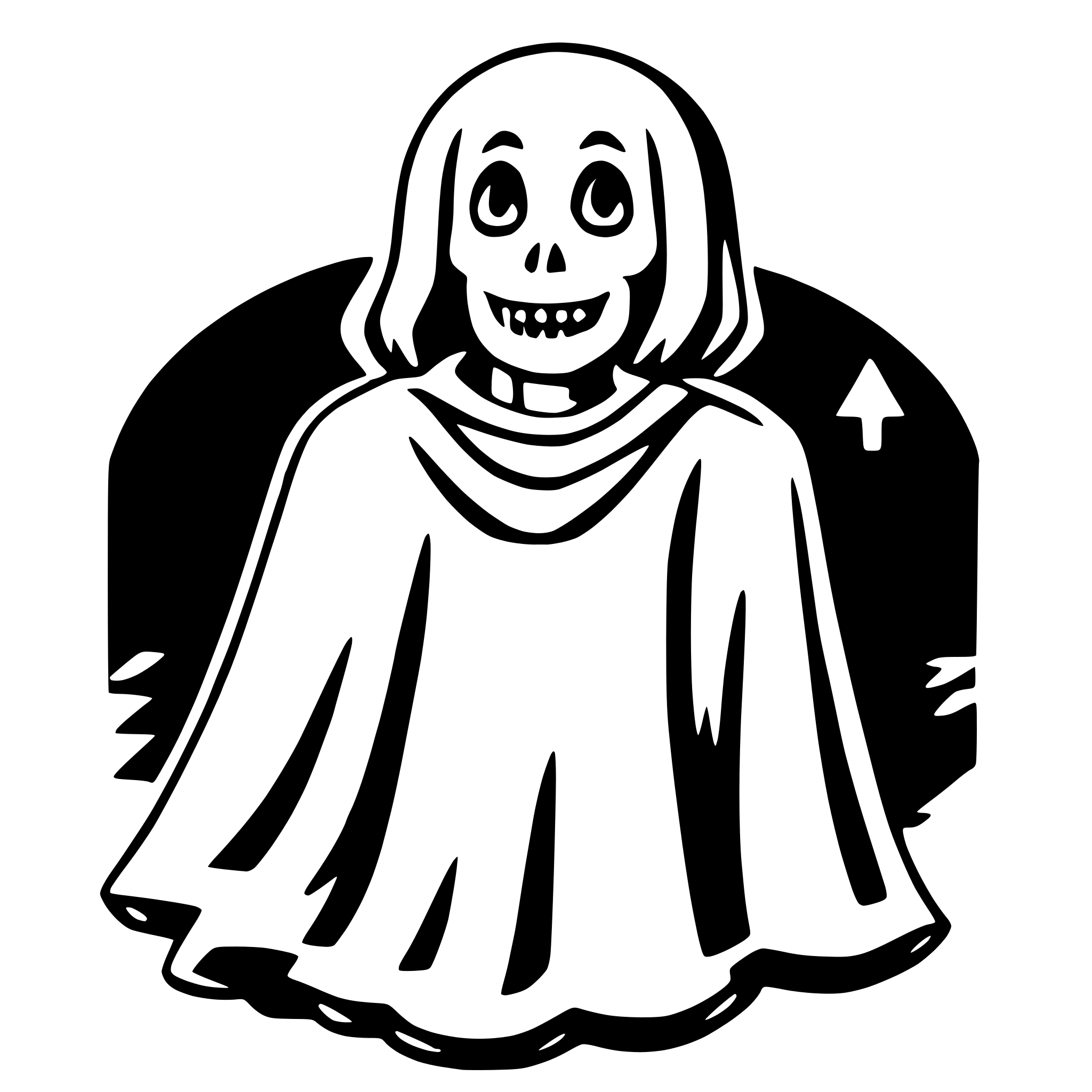 AI-generated SVG of a ghost