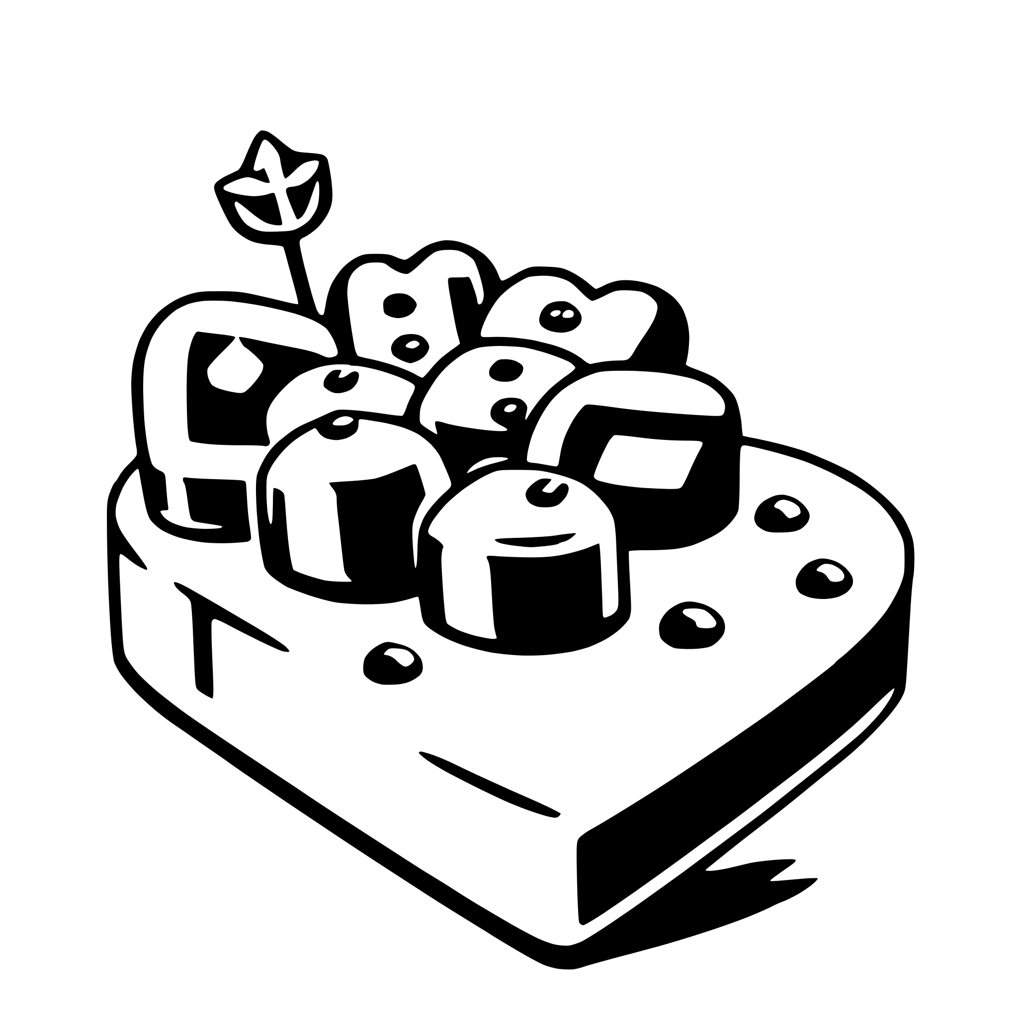 AI-generated SVG of 'sweetheart candies'