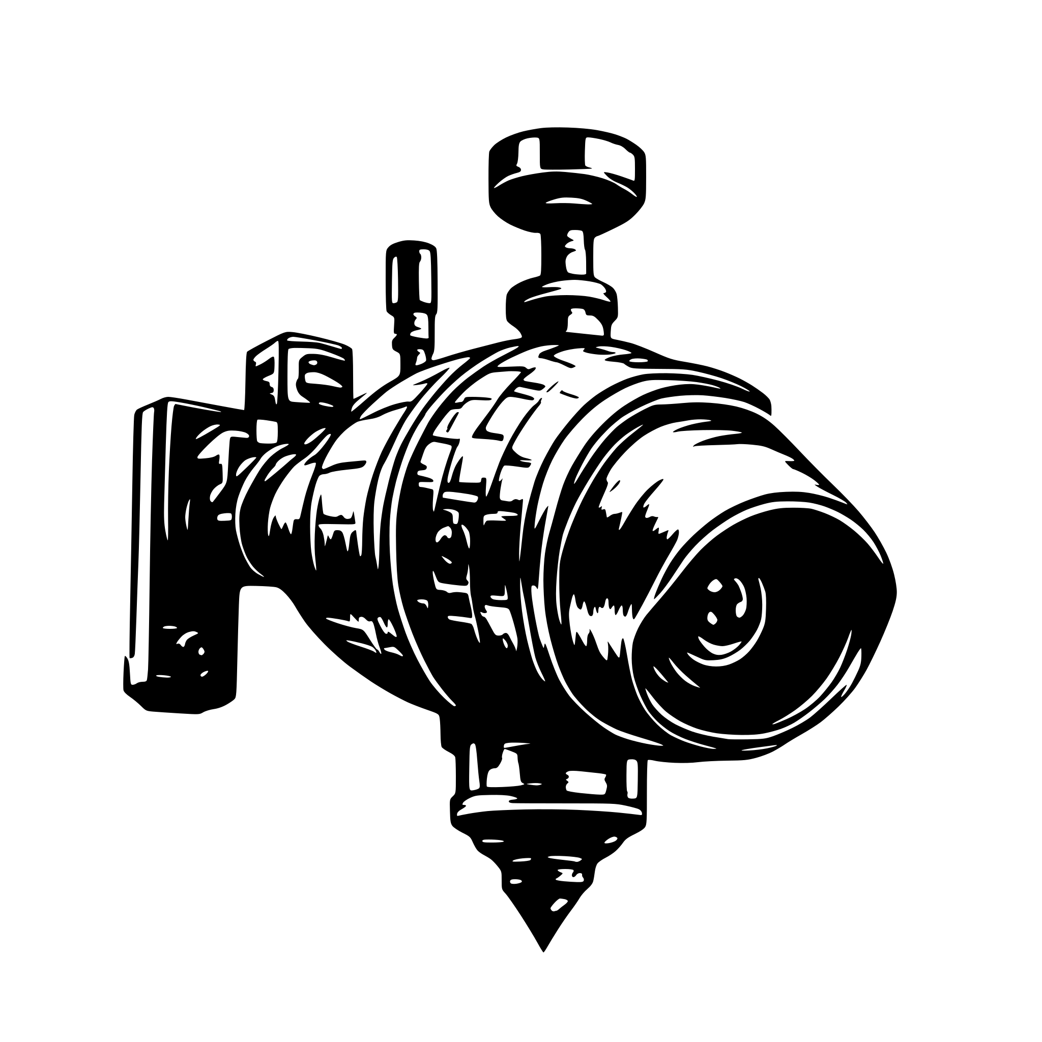 AI-generated SVG of a video surveillance camera