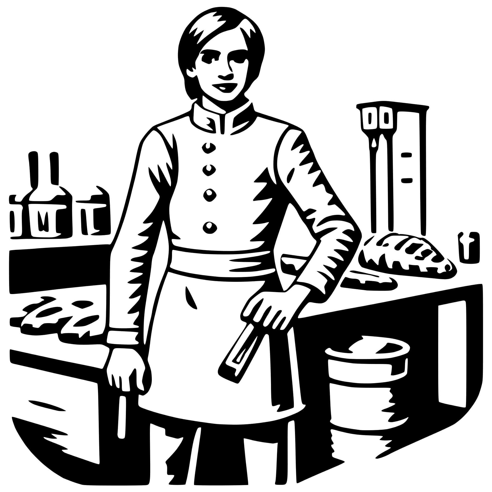 AI-generated SVG of 'butcher'