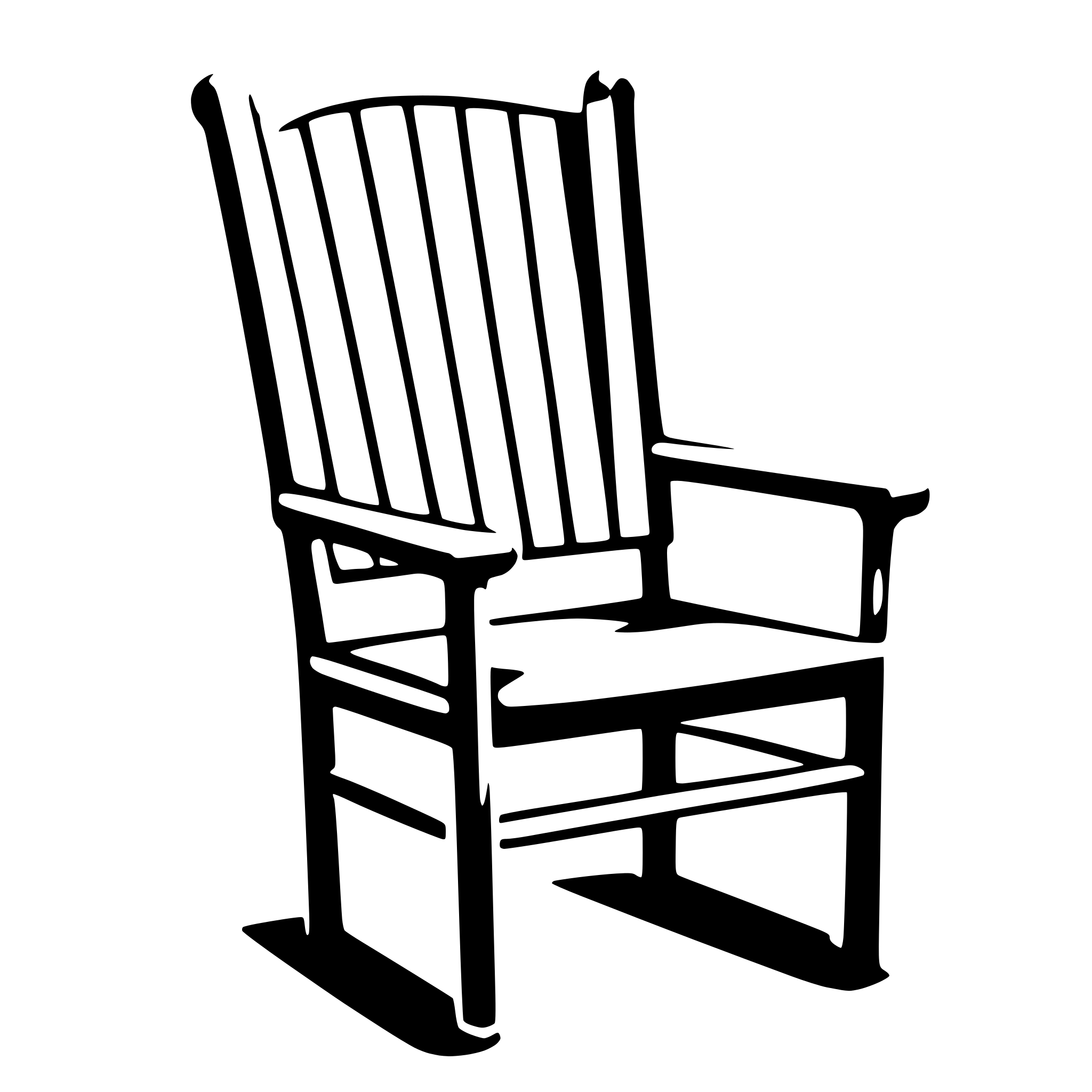 AI-generated SVG of 'a loose chair'