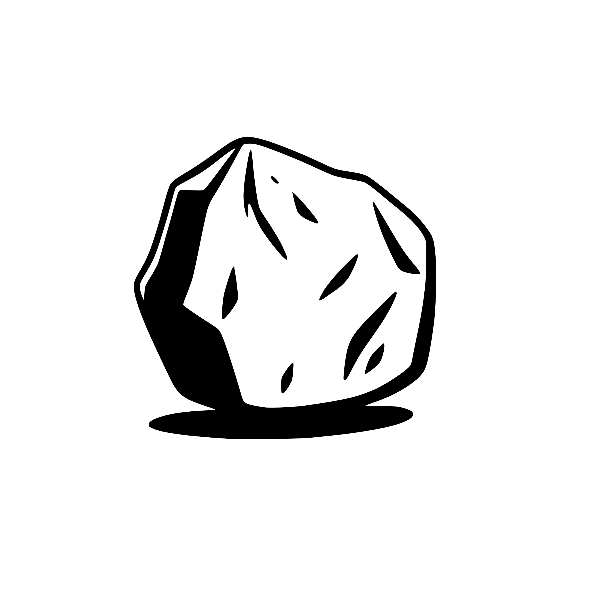 AI-generated SVG of a boulder