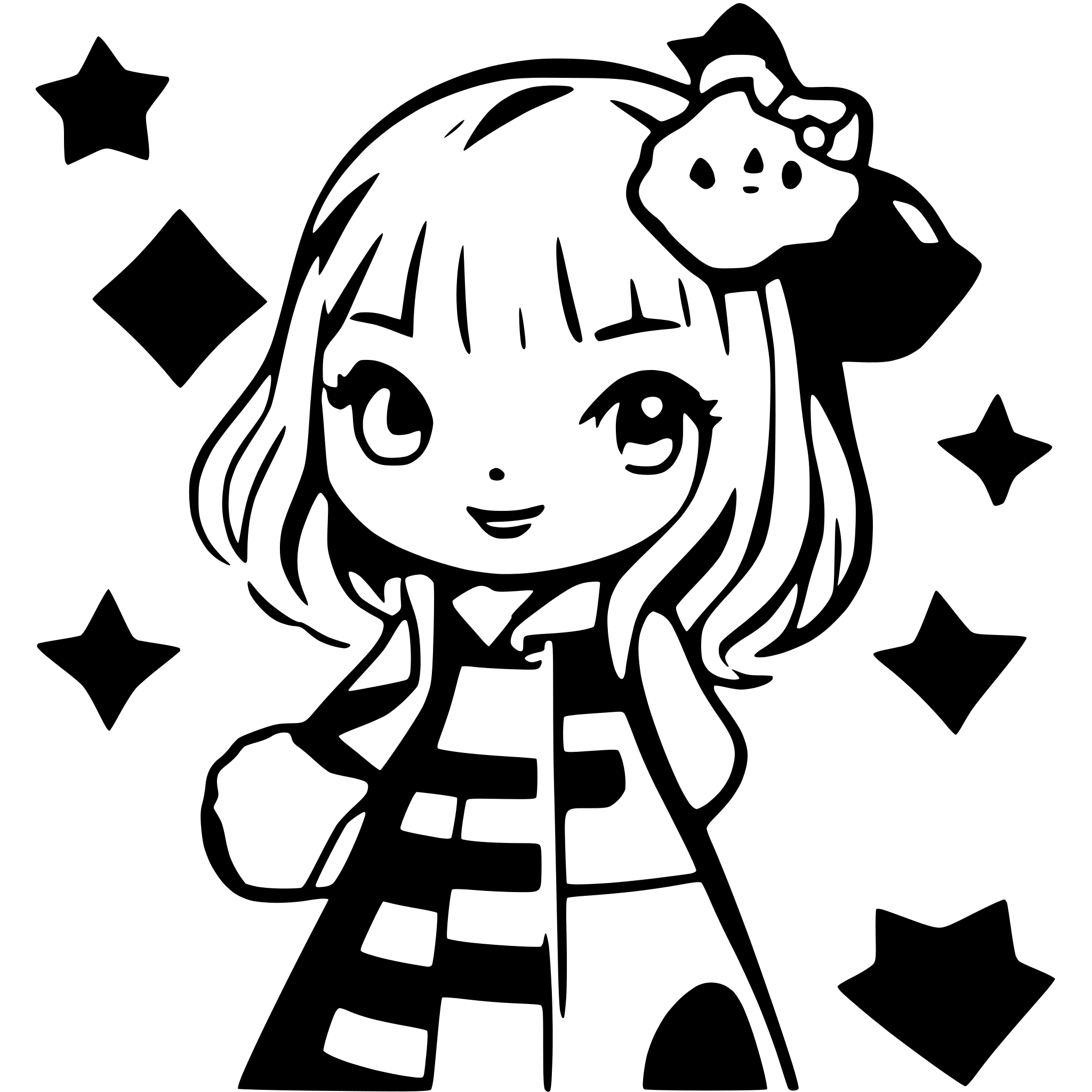 AI-generated SVG of a hello Kitty