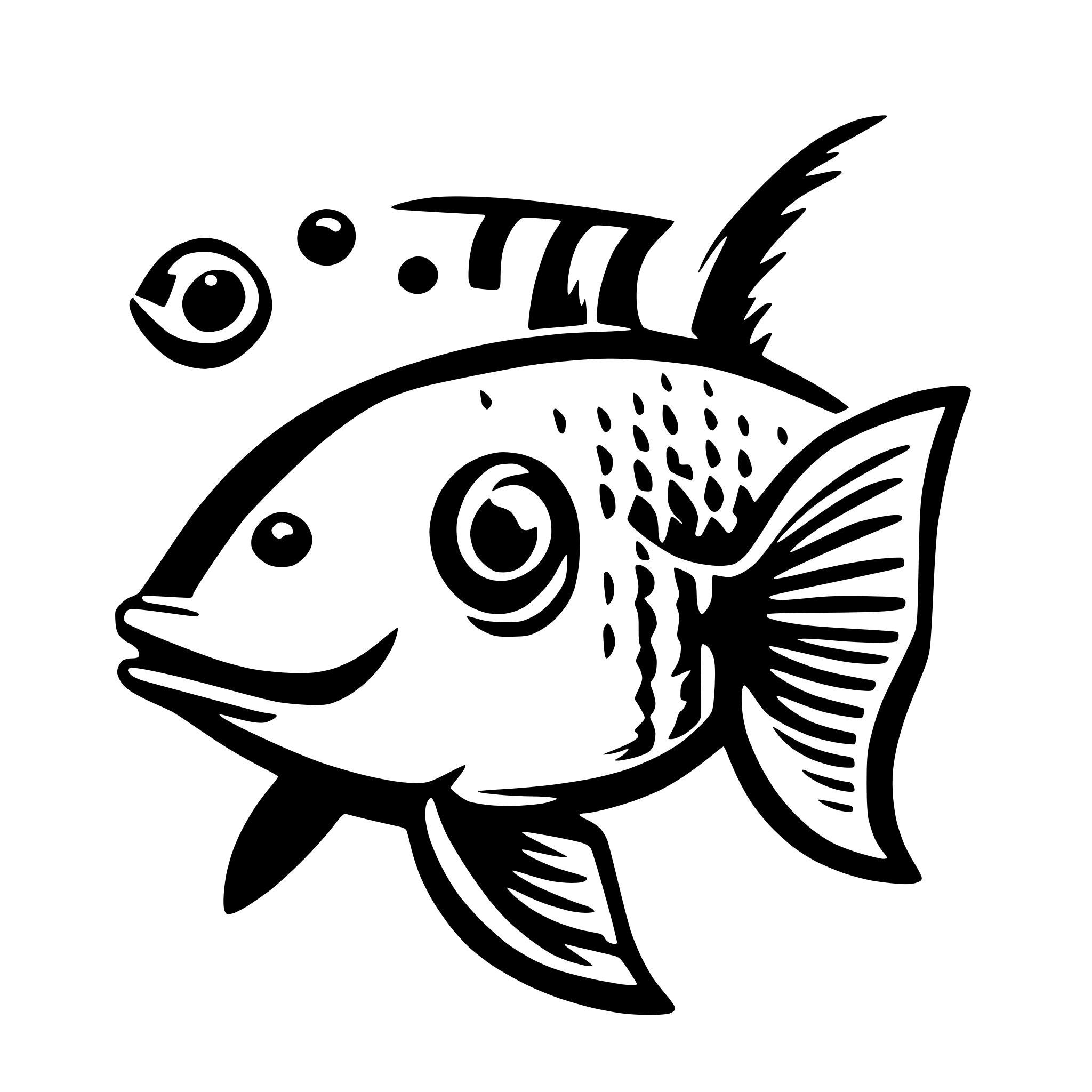 AI-generated SVG of a fish