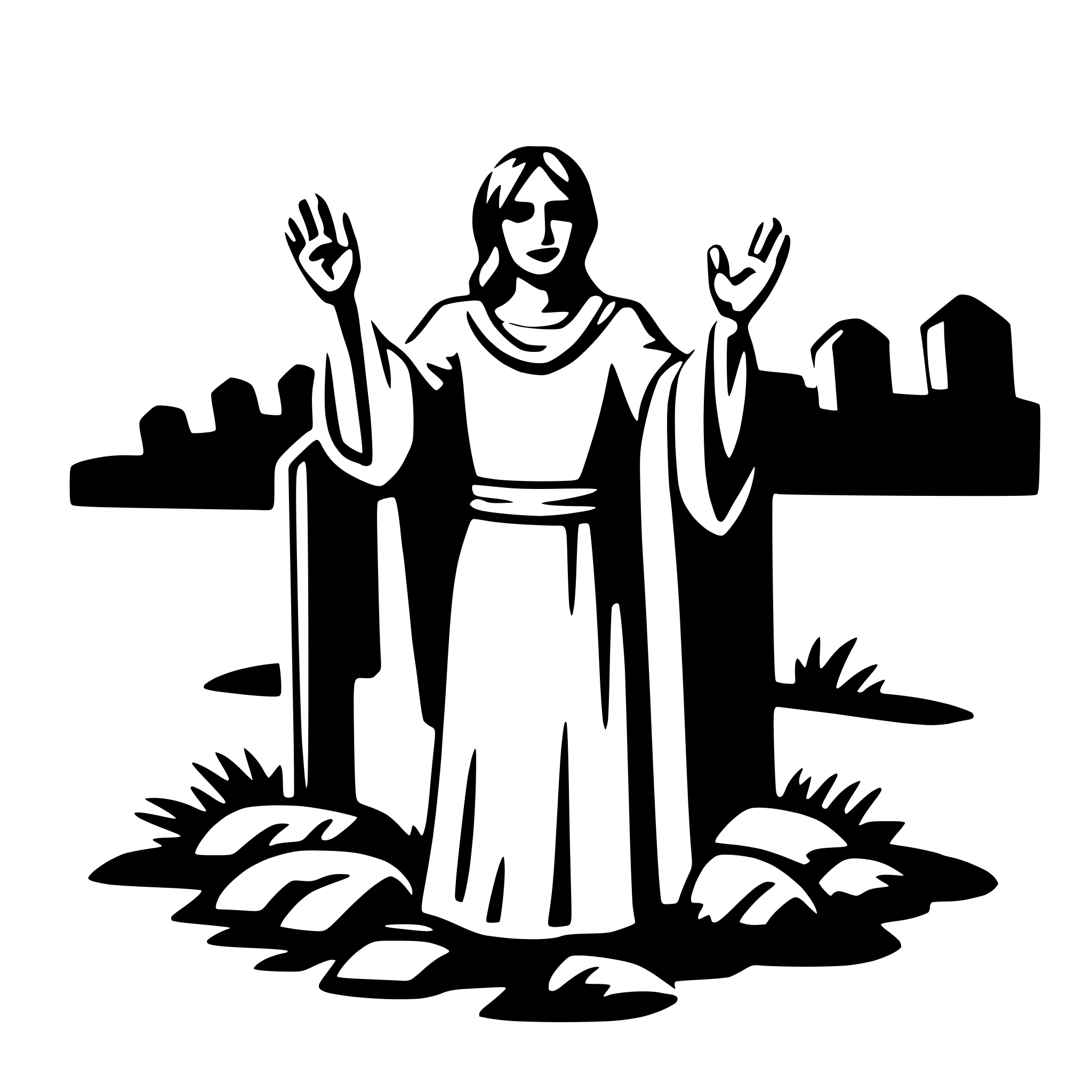 AI-generated SVG of a resurrection