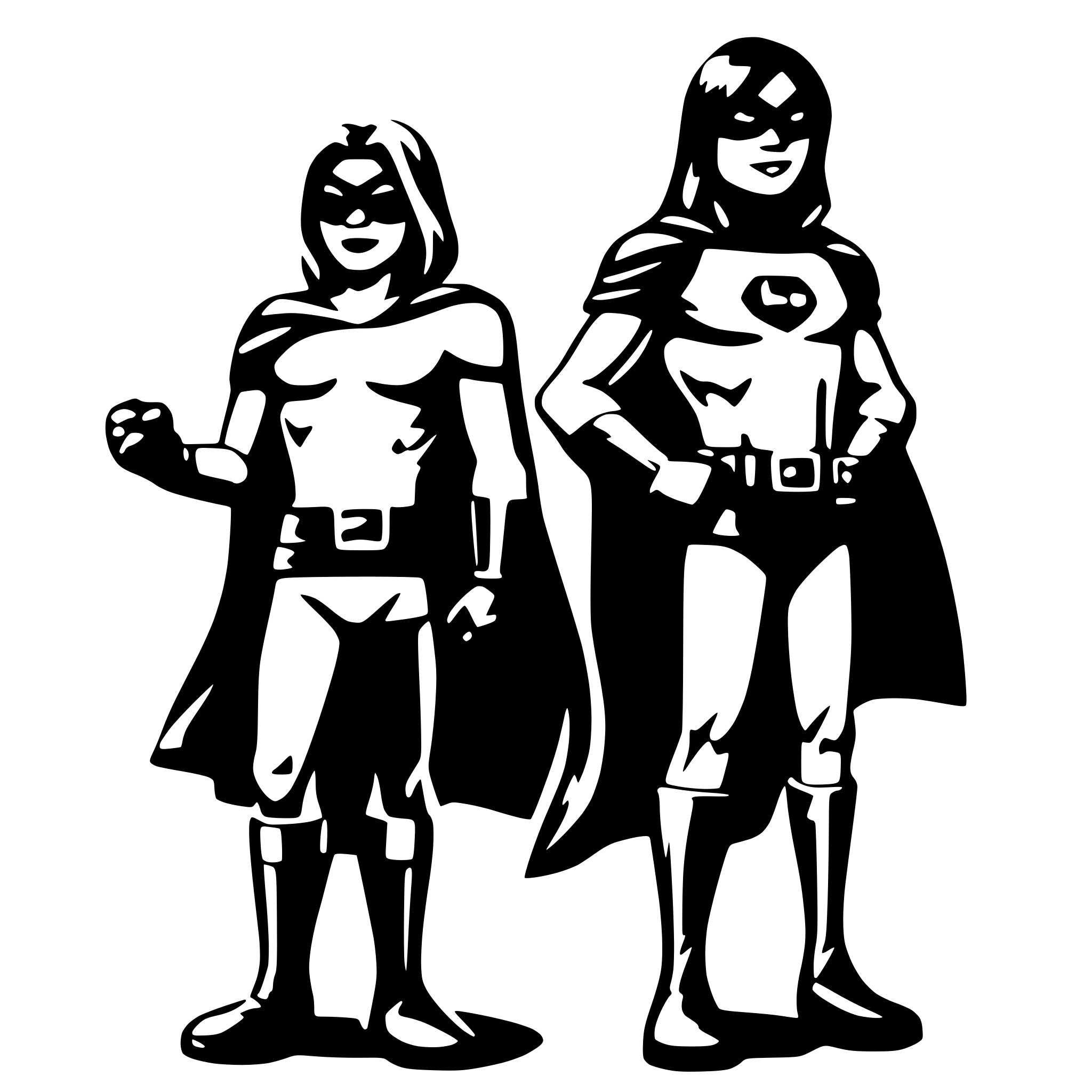 AI-generated SVG of 'superheros'